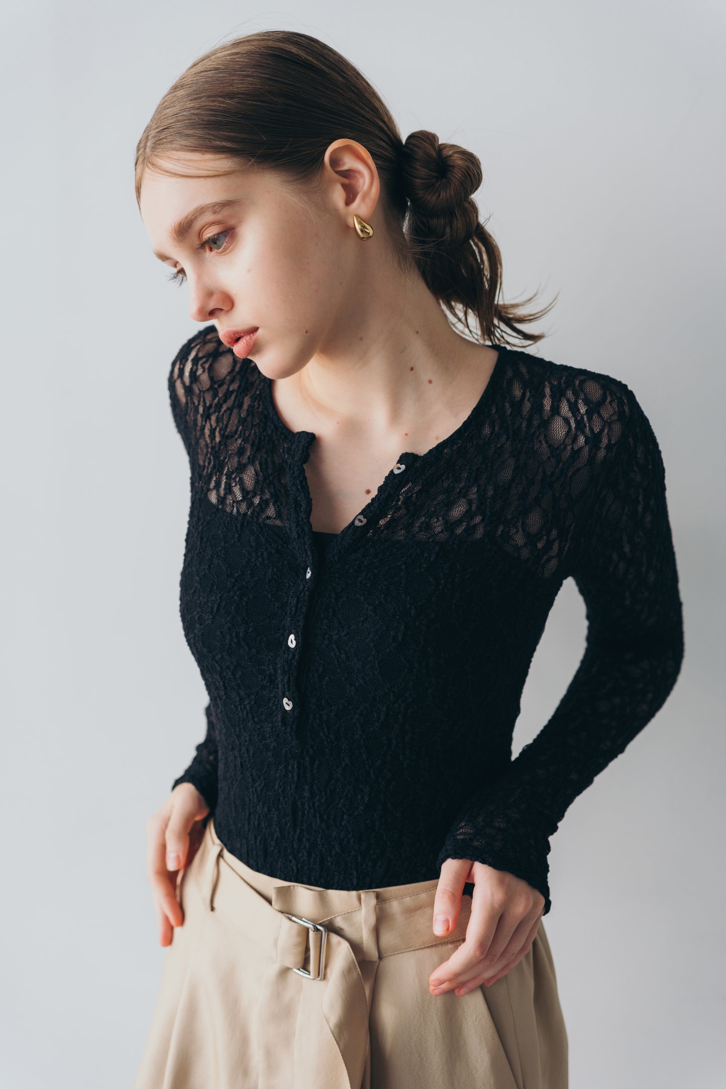 Lace body suit - Black
