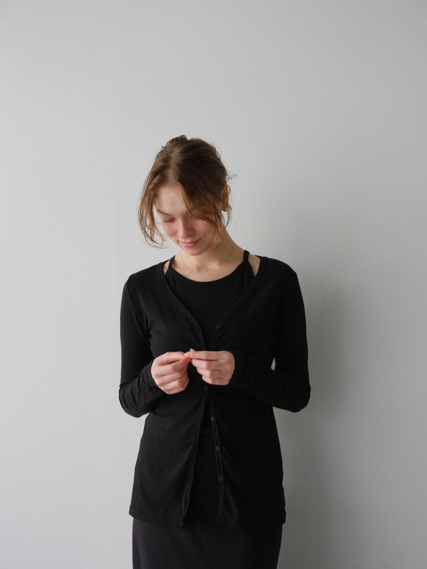 【coming soon】Lady cutsew 3piece -Black