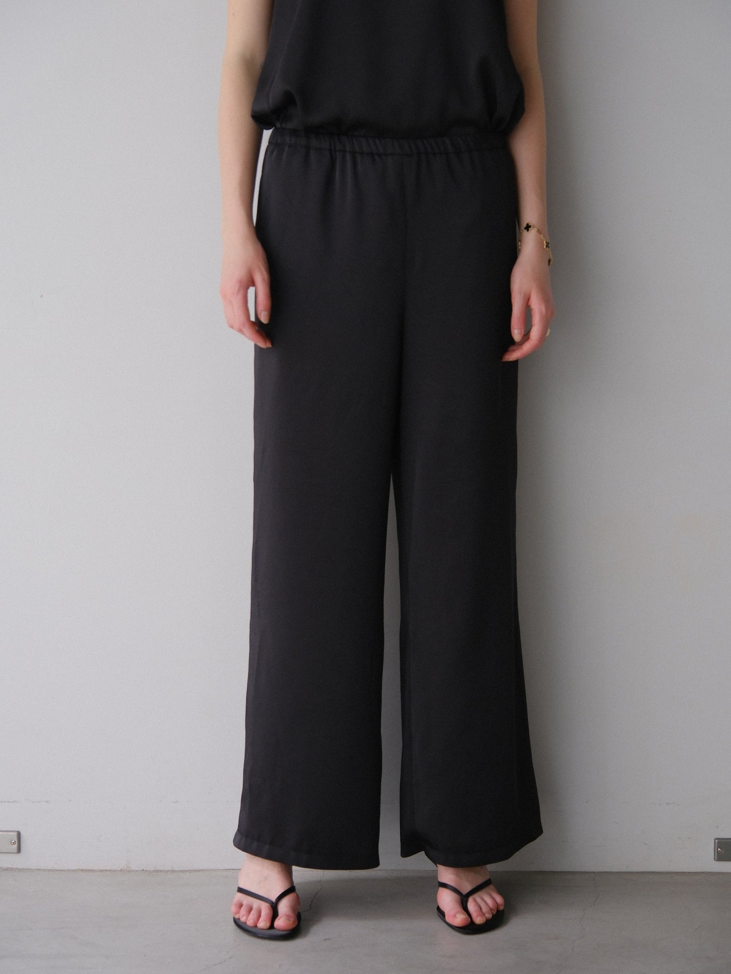 【coming soon】 Lady satin easy pants