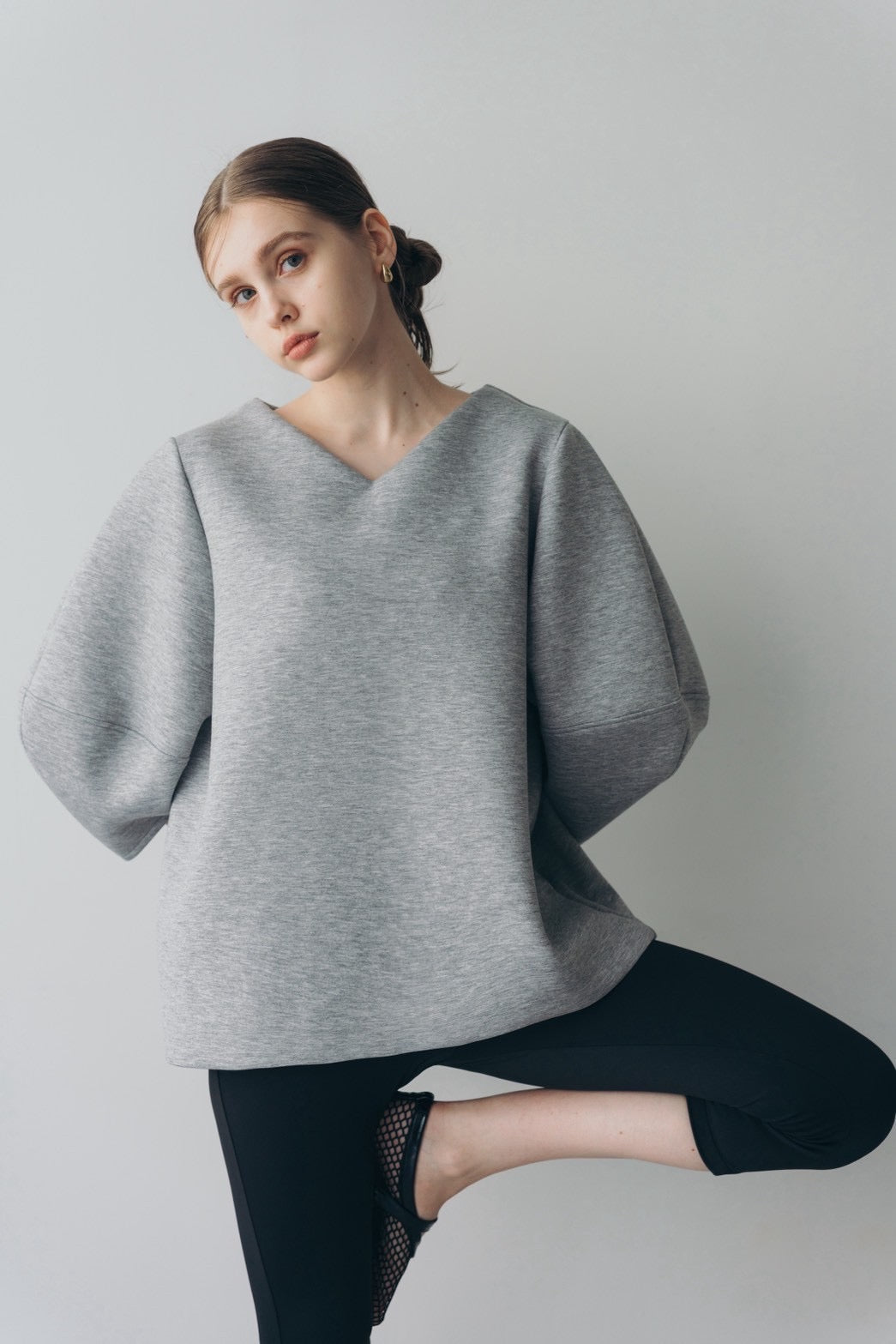 Lady puff tunic - Gray