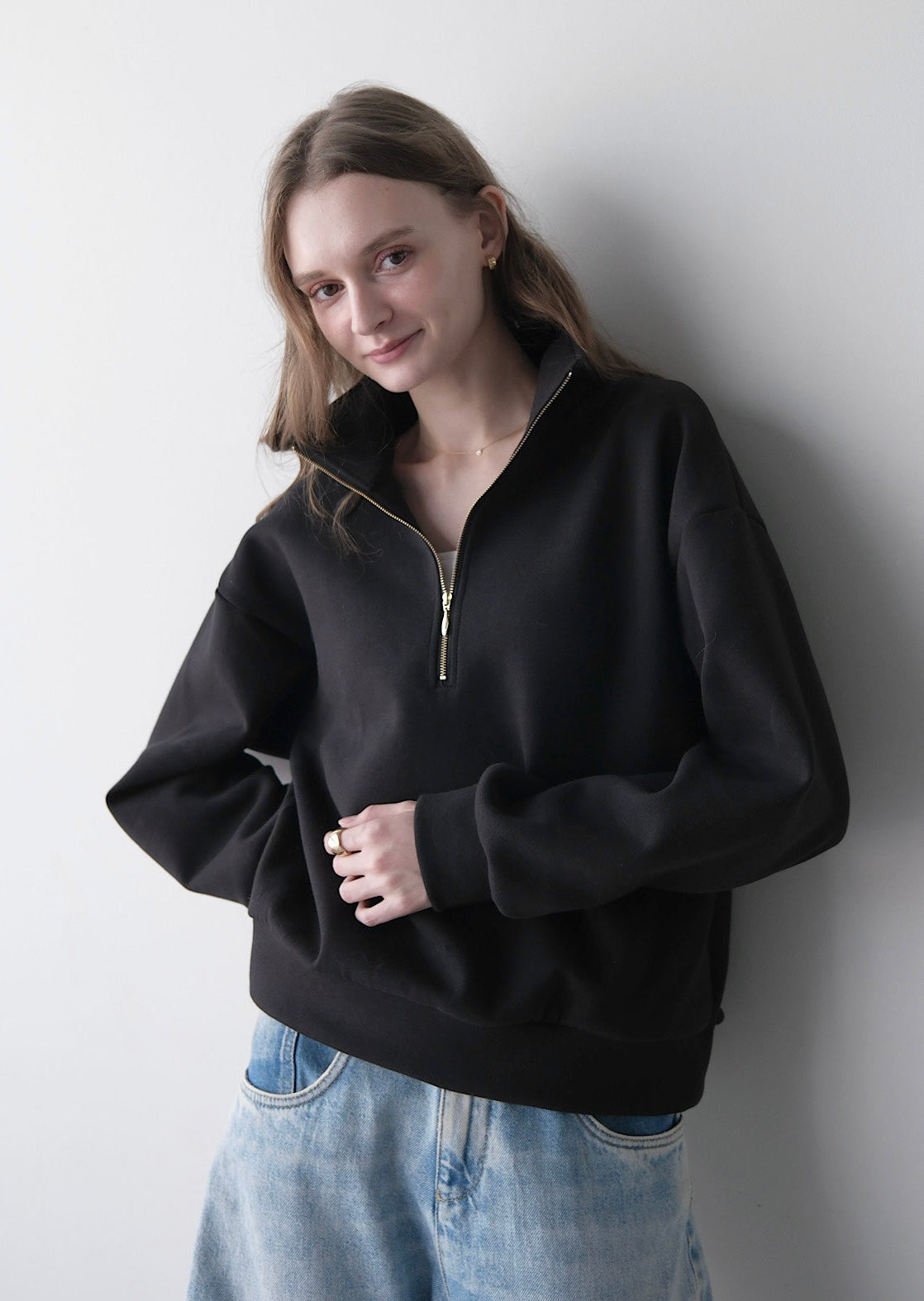 (Pre order) Rich half zip