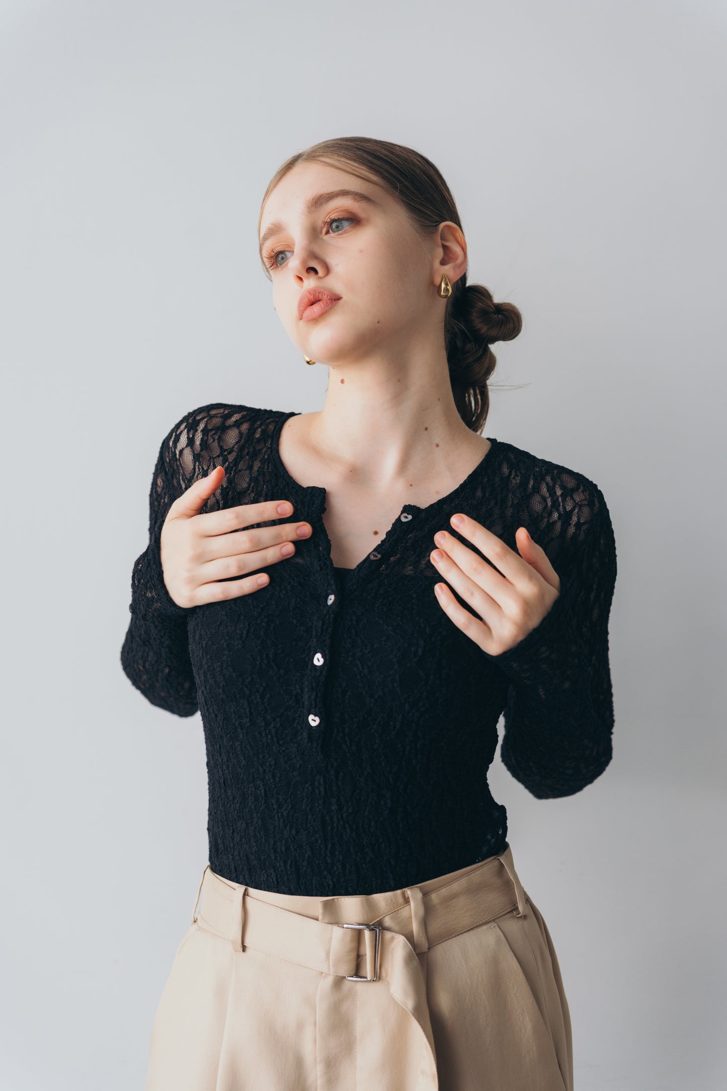 Lace body suit - Black