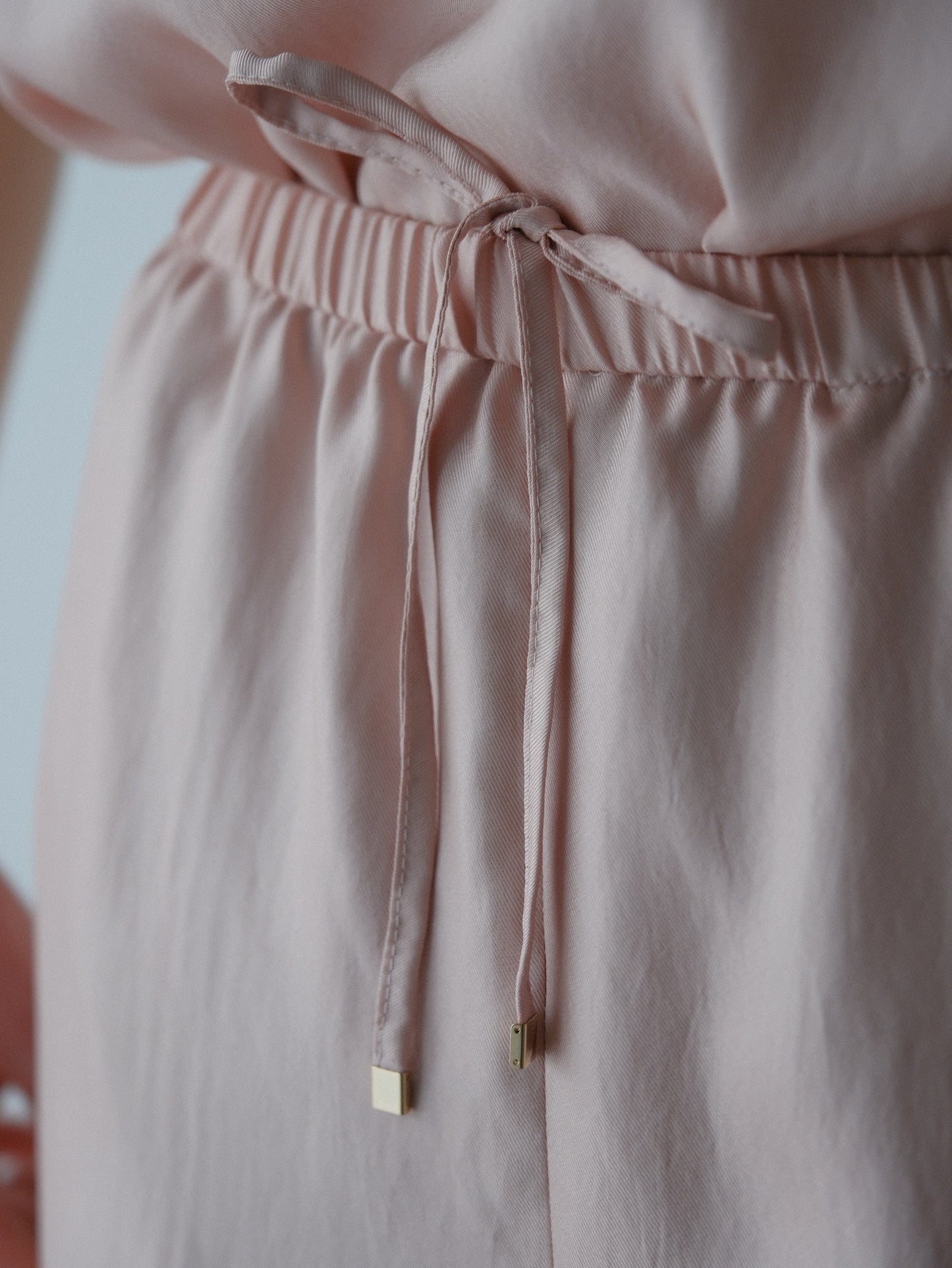【coming soon】 Lady satin easy pants
