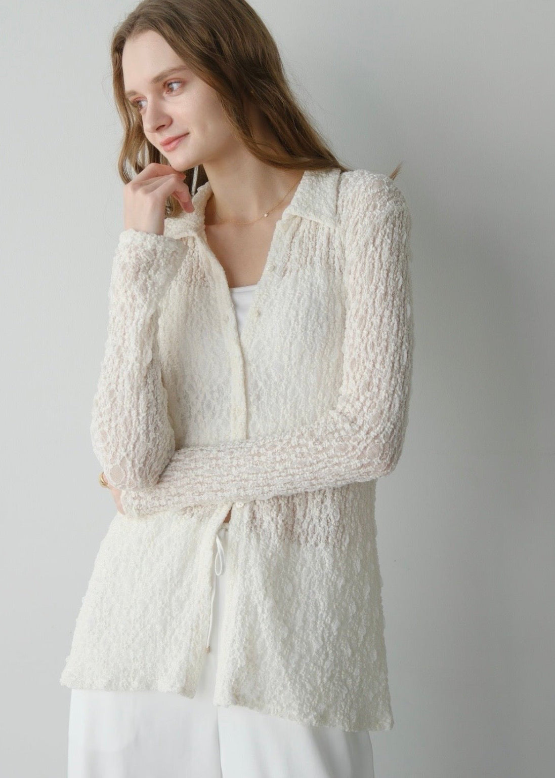 u*♡様 carla フラッフィーキャミ ホワイト CARLA