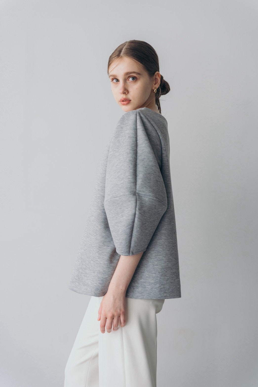 Lady puff tunic - Gray