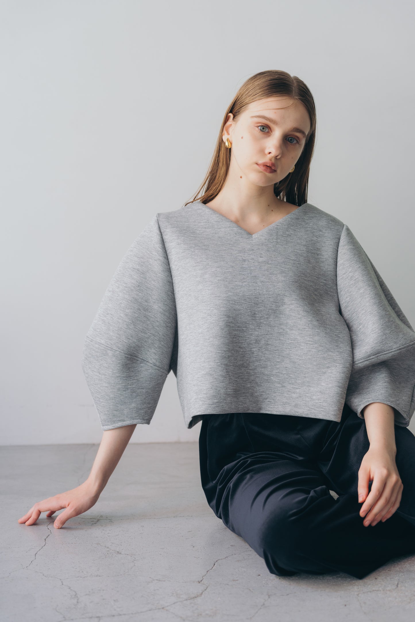 Lady puff tops - Gray