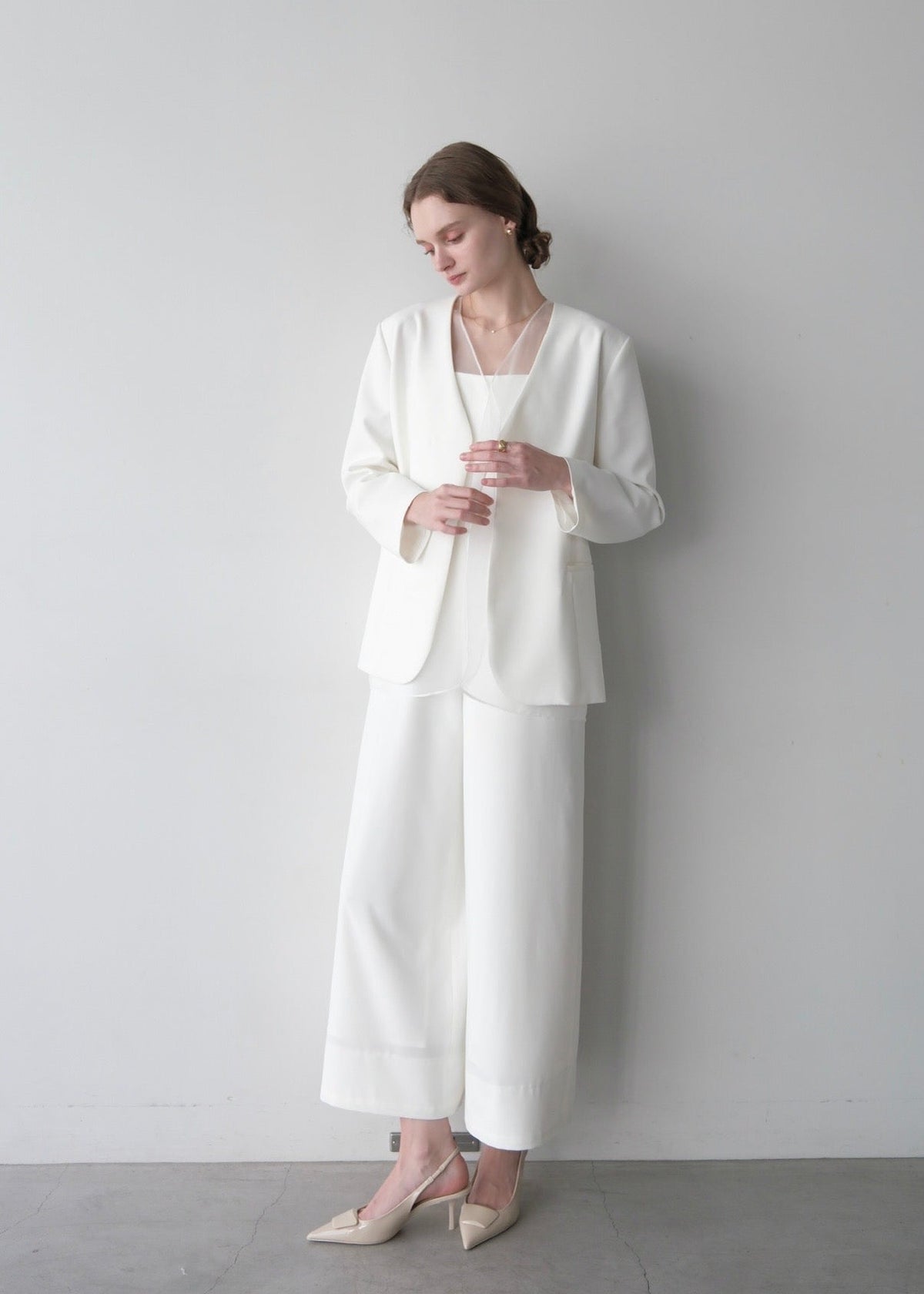 (即納)Lady organdy layered jacket