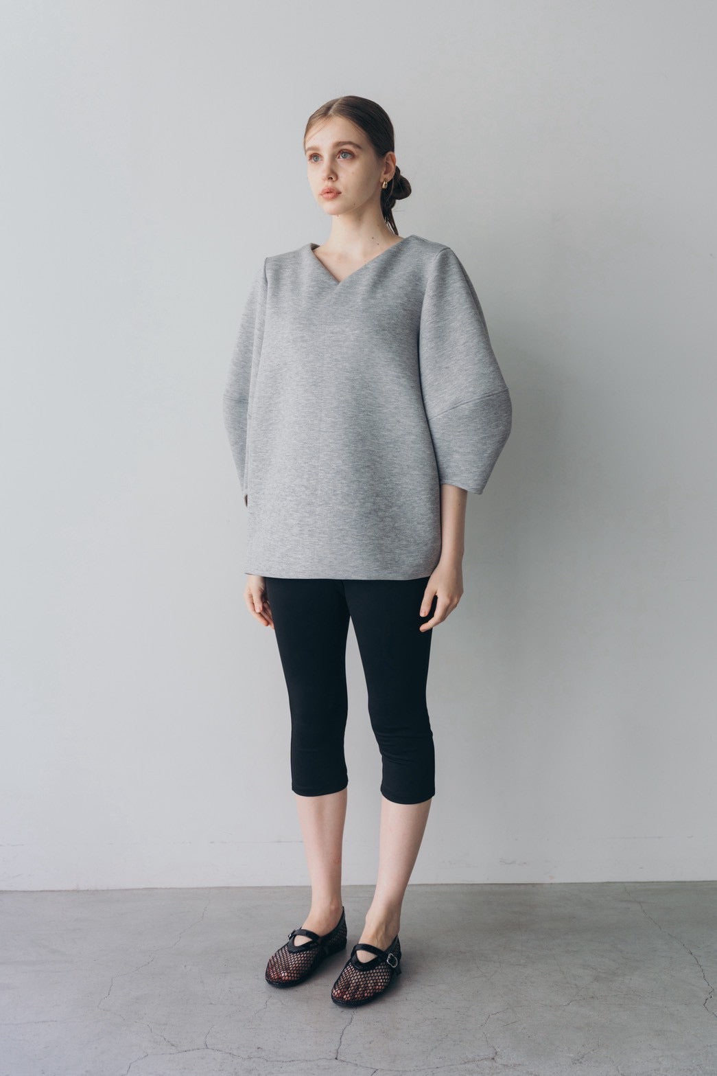 Lady puff tunic - Gray