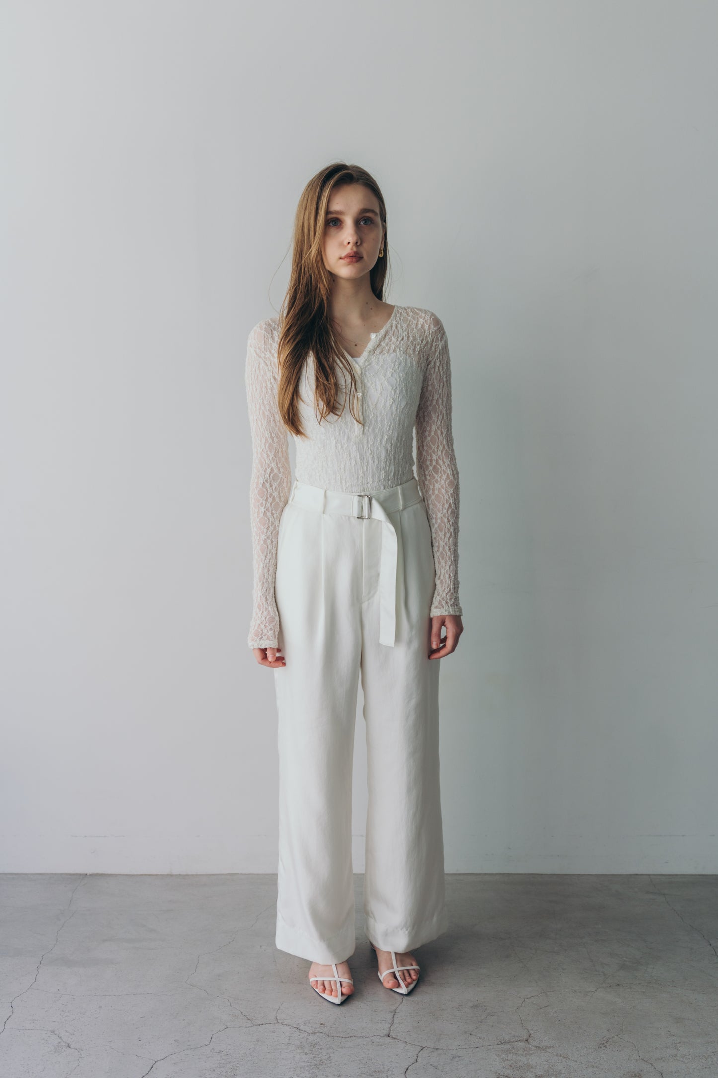 Lace body suit - White