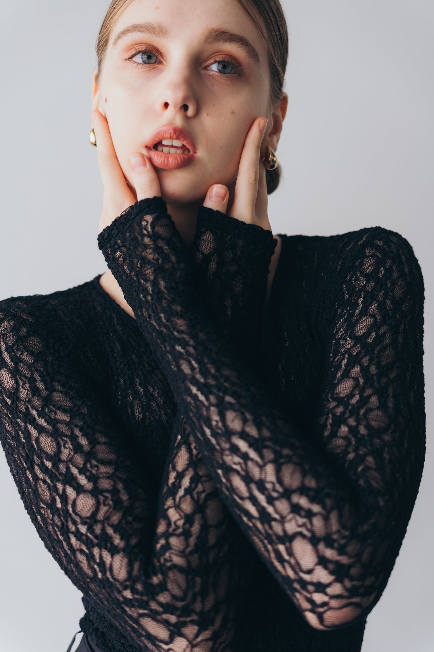 Lace body suit - Black