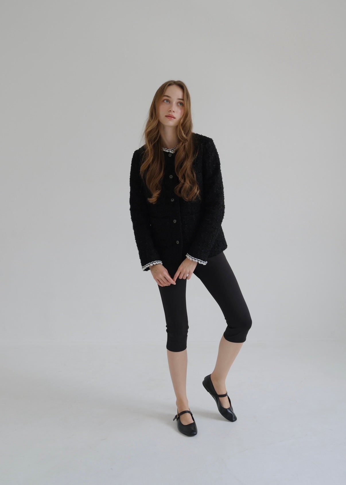 新品タグ付き　CARLA カーラ ビラク パンツ ストレート 美ライン ブラック Biraku capri pants – CARLA