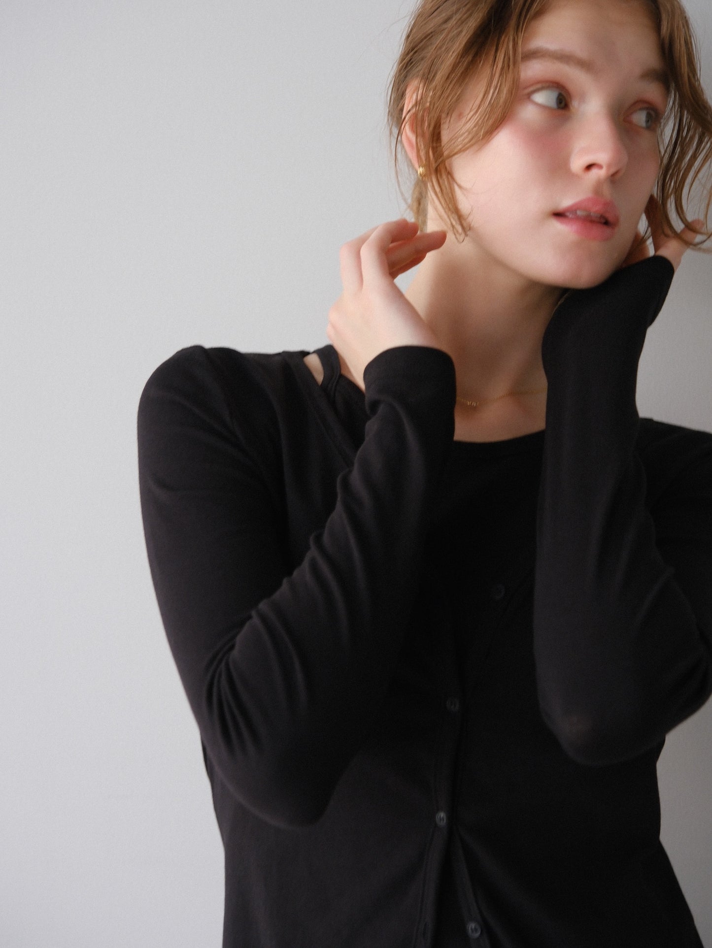 【coming soon】Lady cutsew 3piece -Black