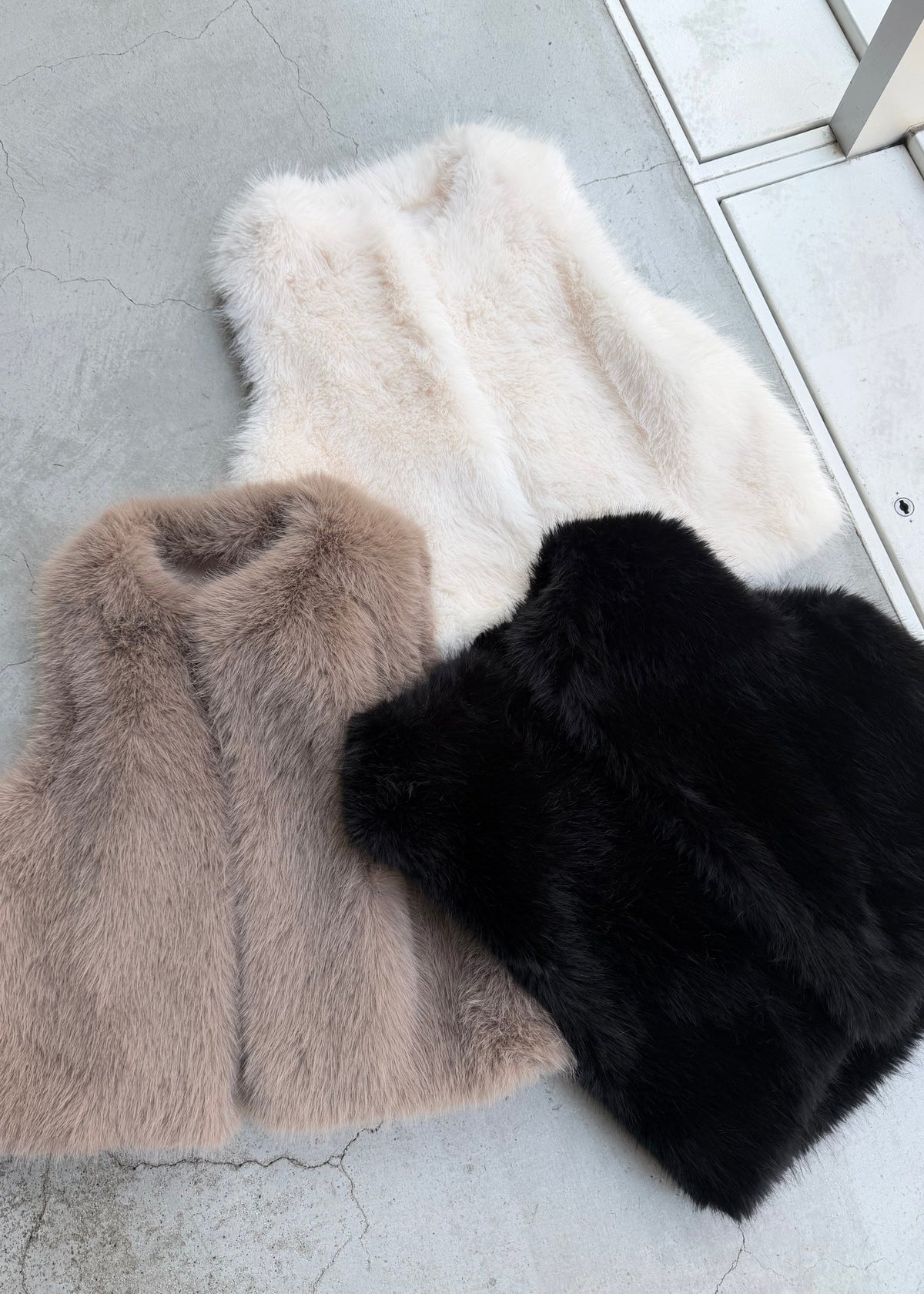 Eco fur vest