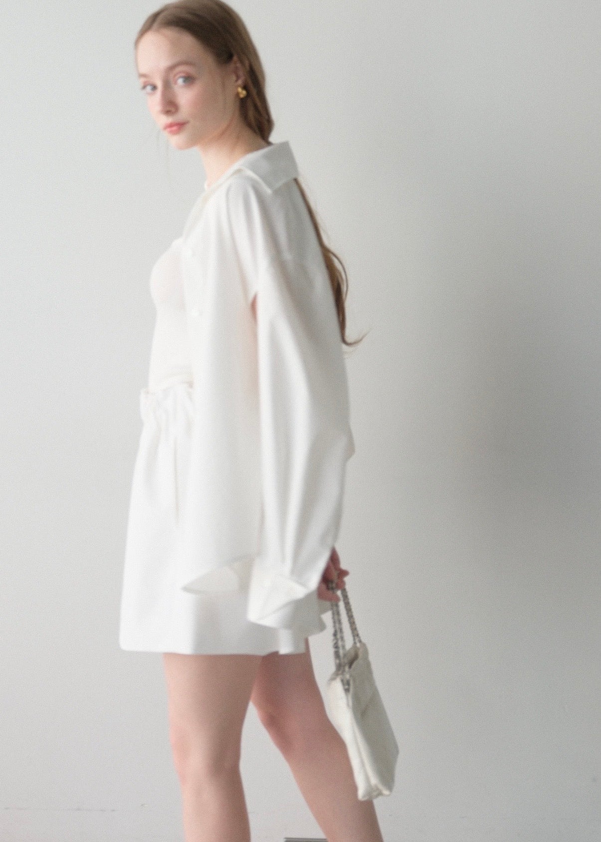 【2nd Pre order】撥水 Otona short pants / white