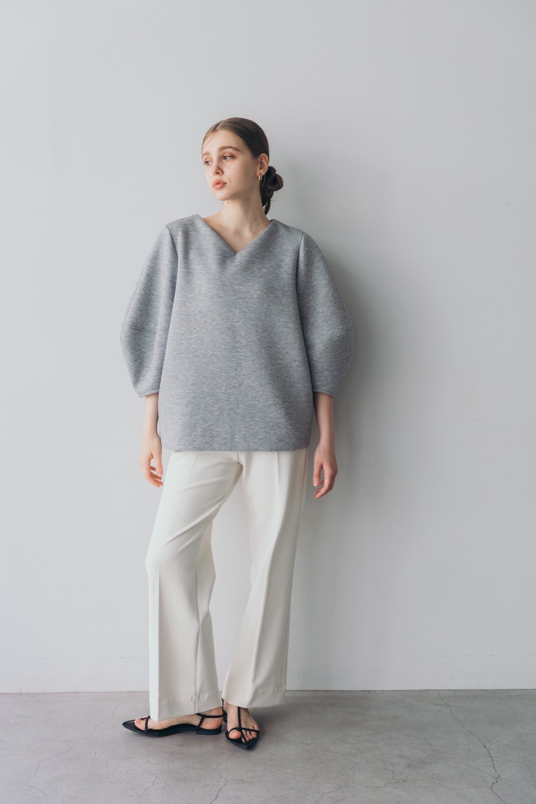 Lady puff tunic - Gray