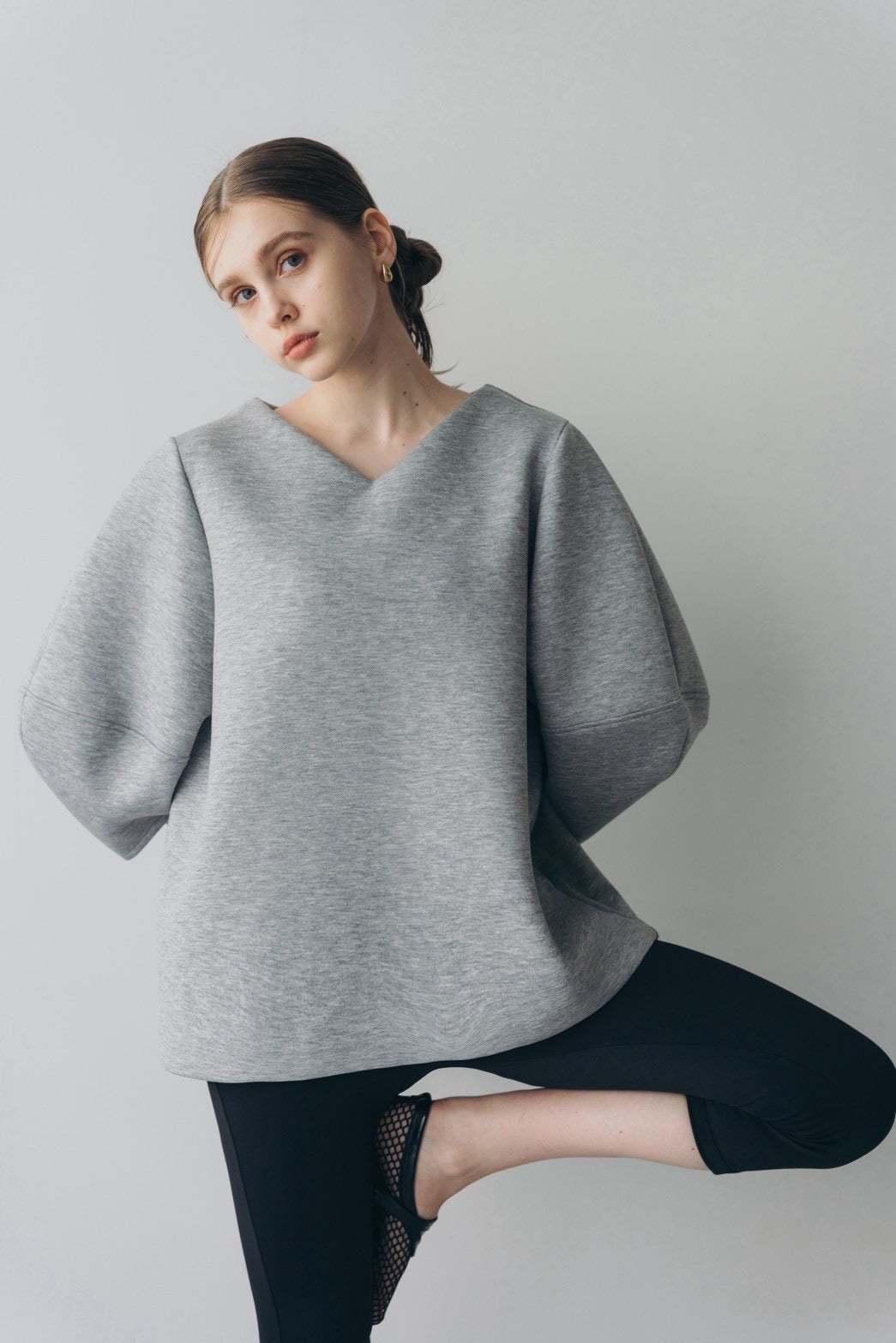Lady puff tunic - Gray