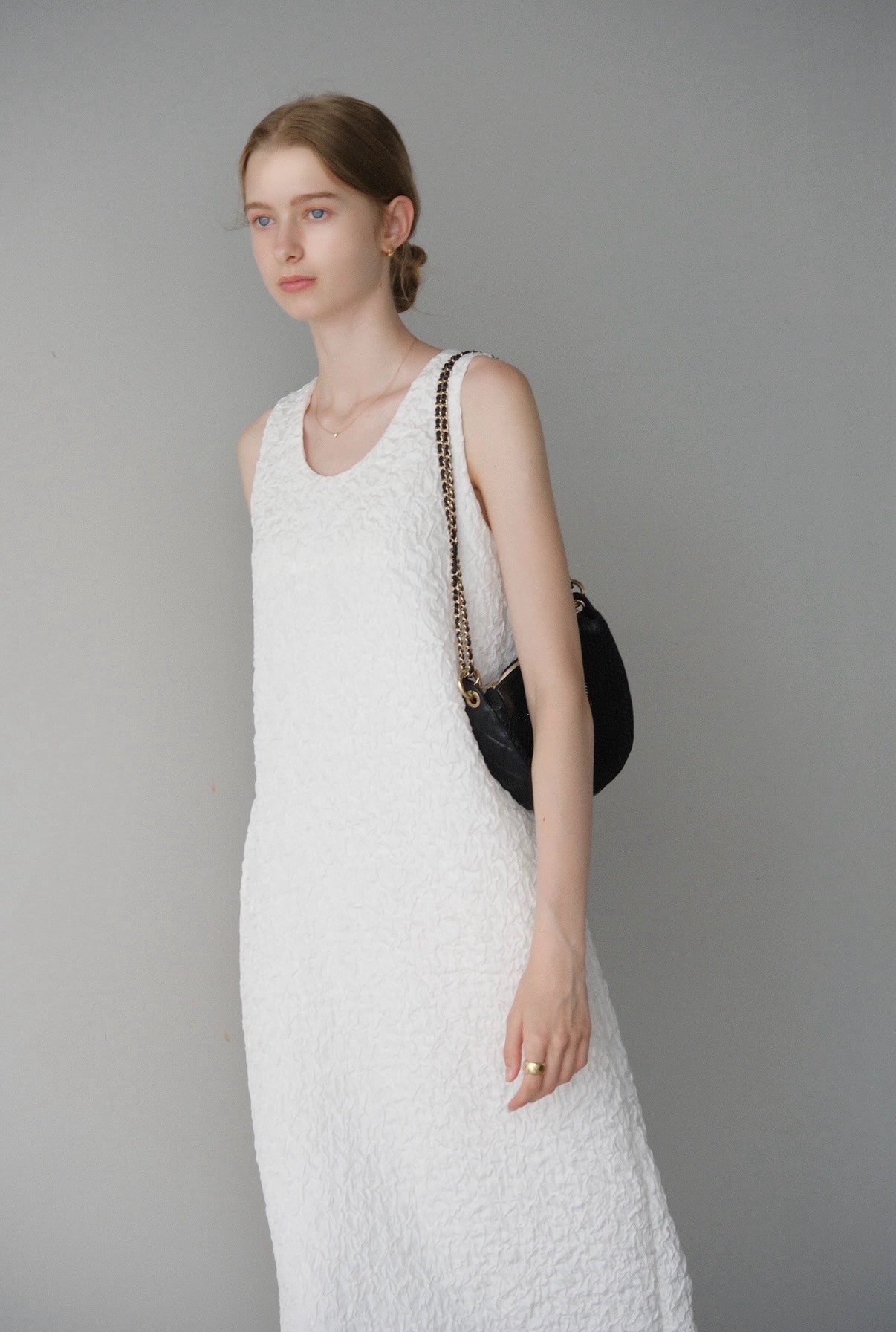 Bright jacquard dress