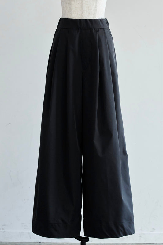 【予約】Easy 撥水 wide pants（Black）