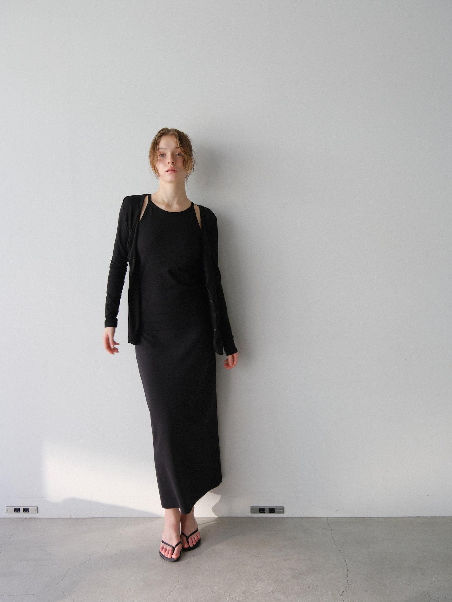 【coming soon】Lady cutsew 3piece -Black