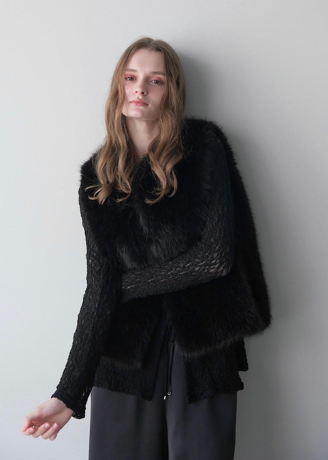 Eco fur vest