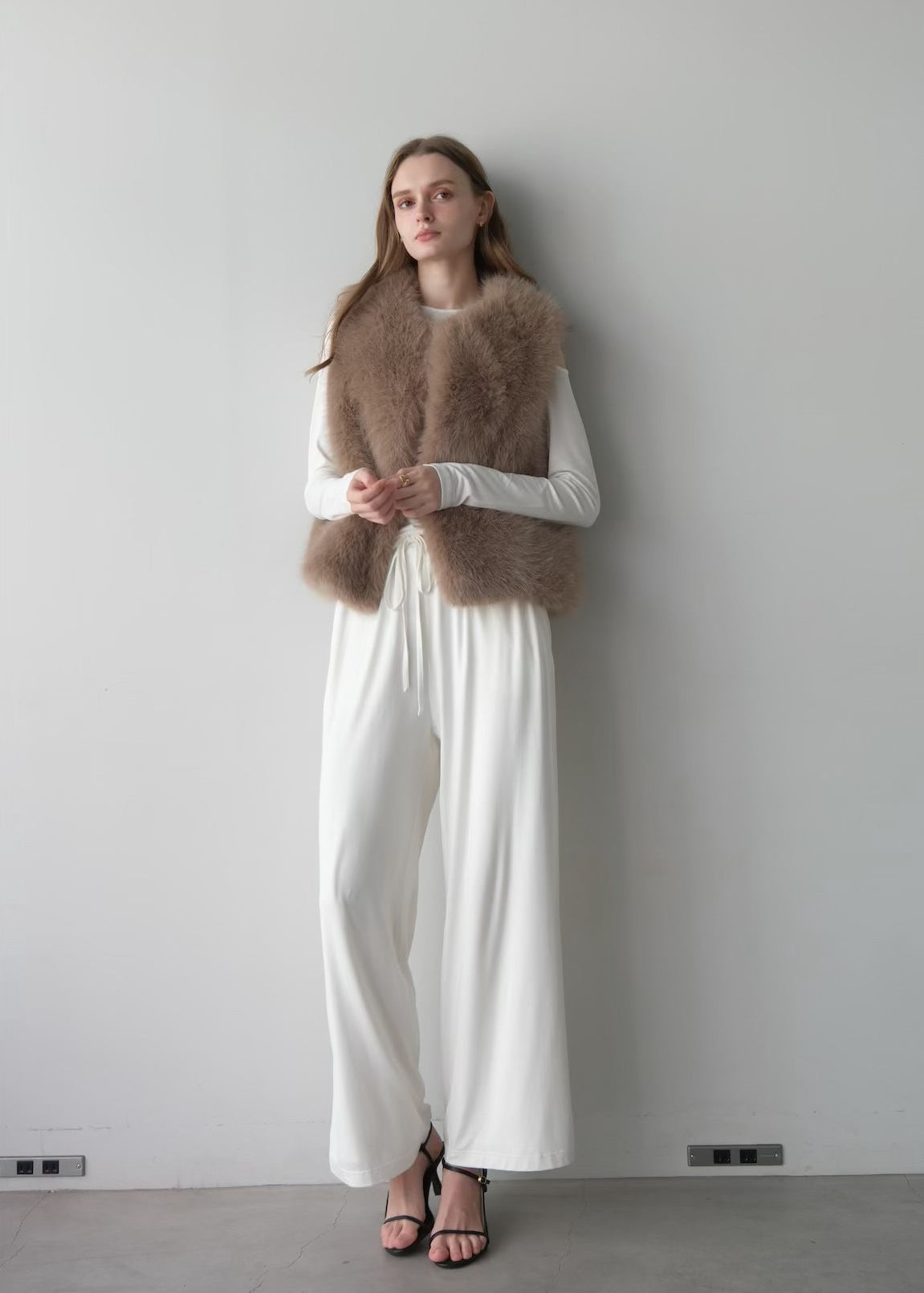 Eco fur vest