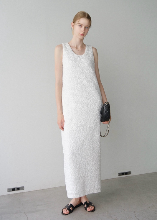 Bright jacquard dress