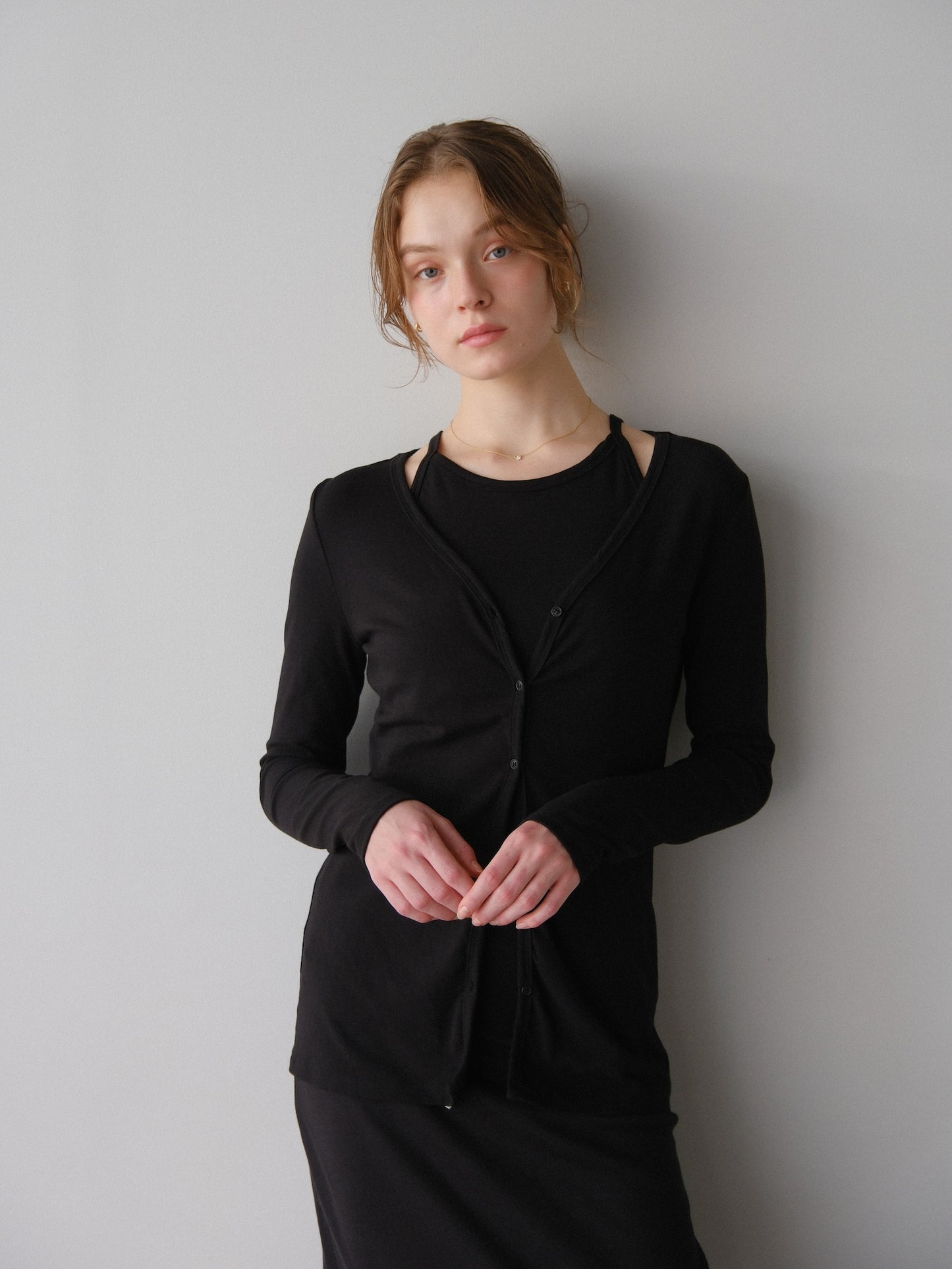 【coming soon】Lady cutsew 3piece -Black