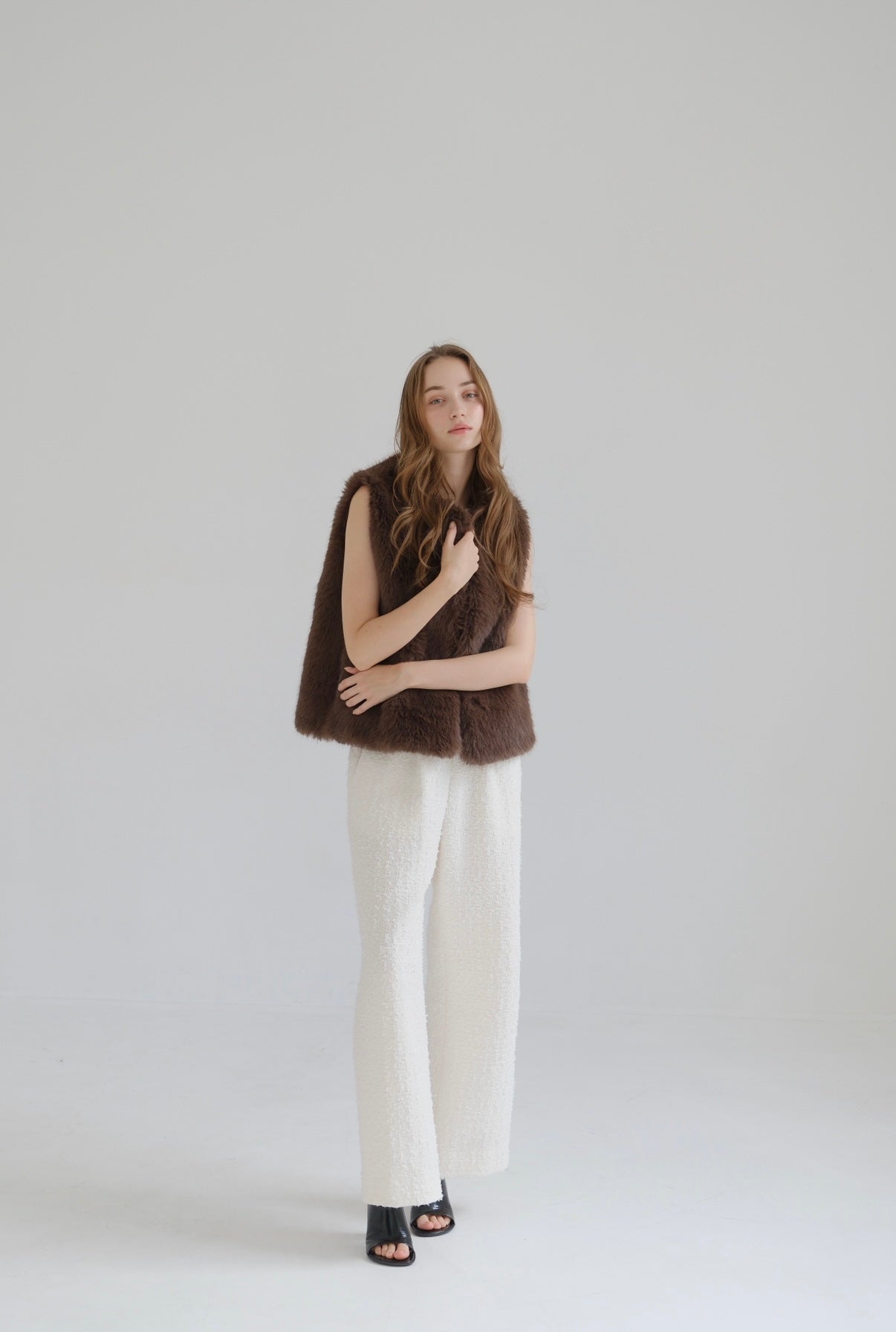 Lady easy pants / Tweed white