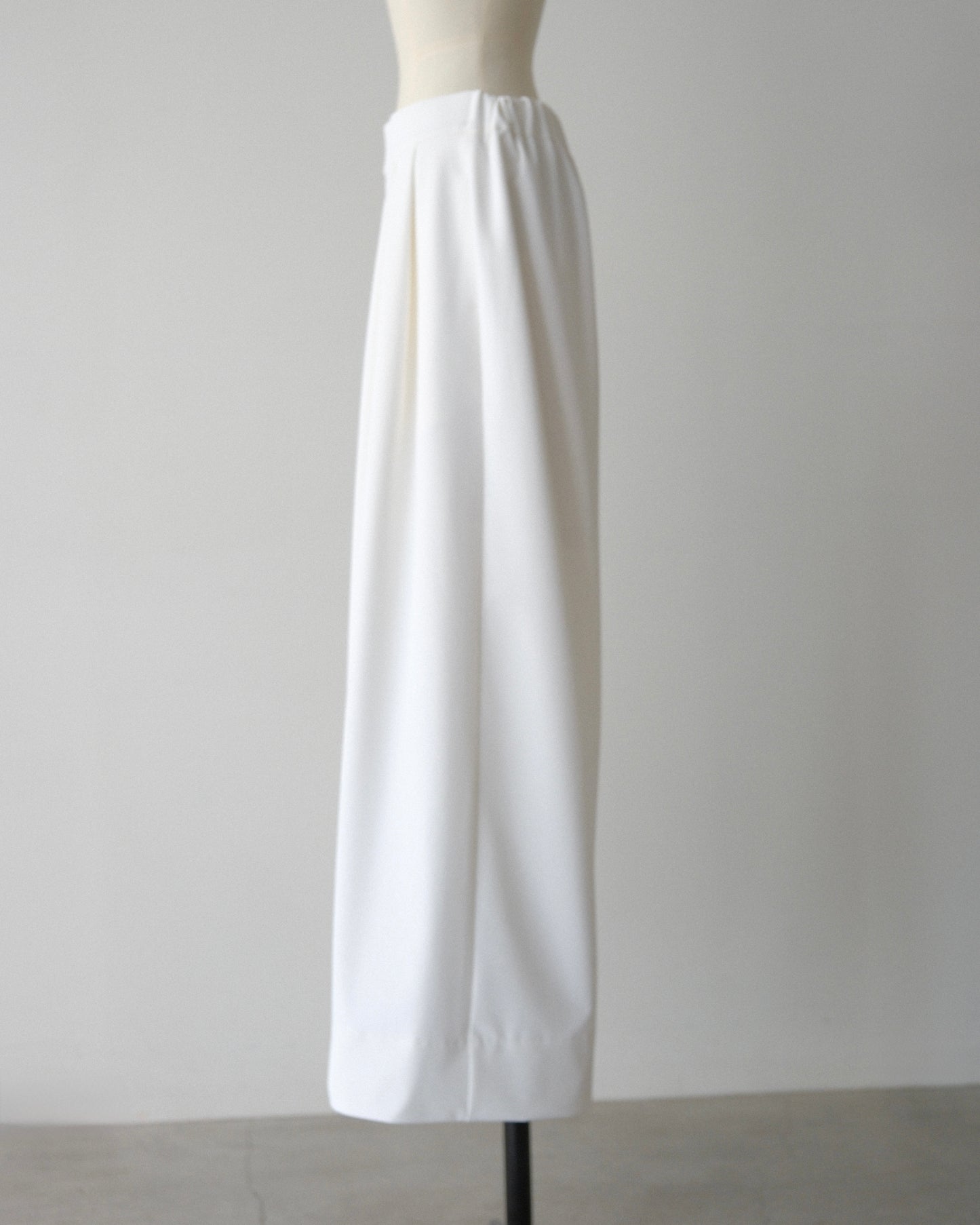 撥水wide pants - white