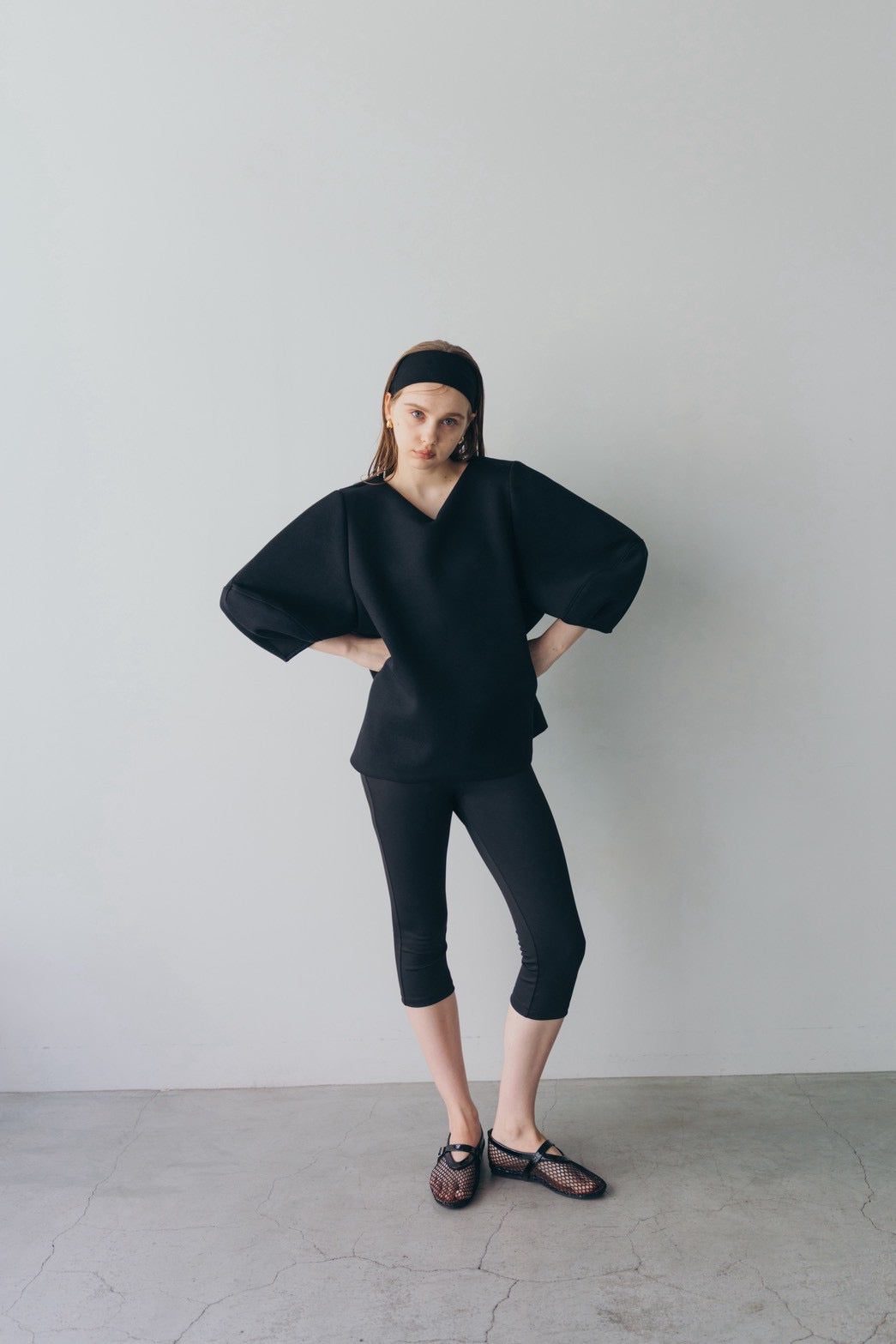 Lady puff tunic - Black