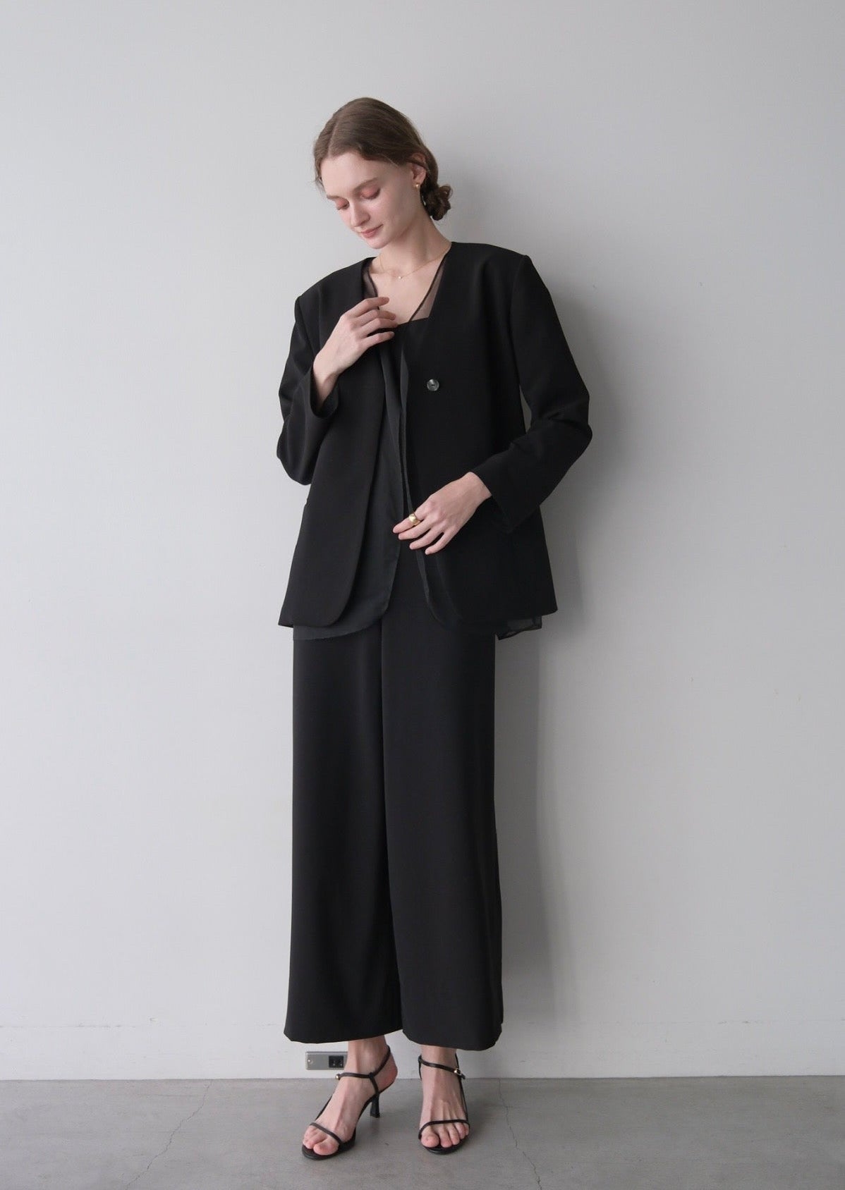 (即納)Lady organdy layered jacket