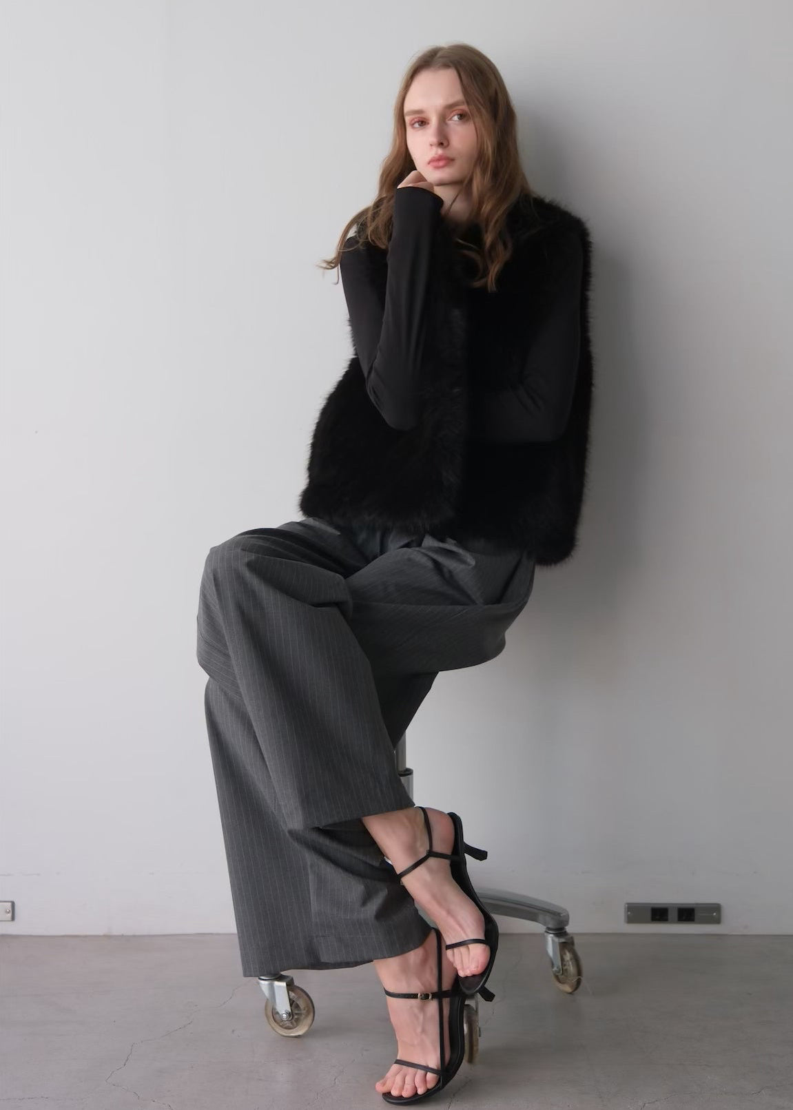 (Pre order) Tuck gather easy pants