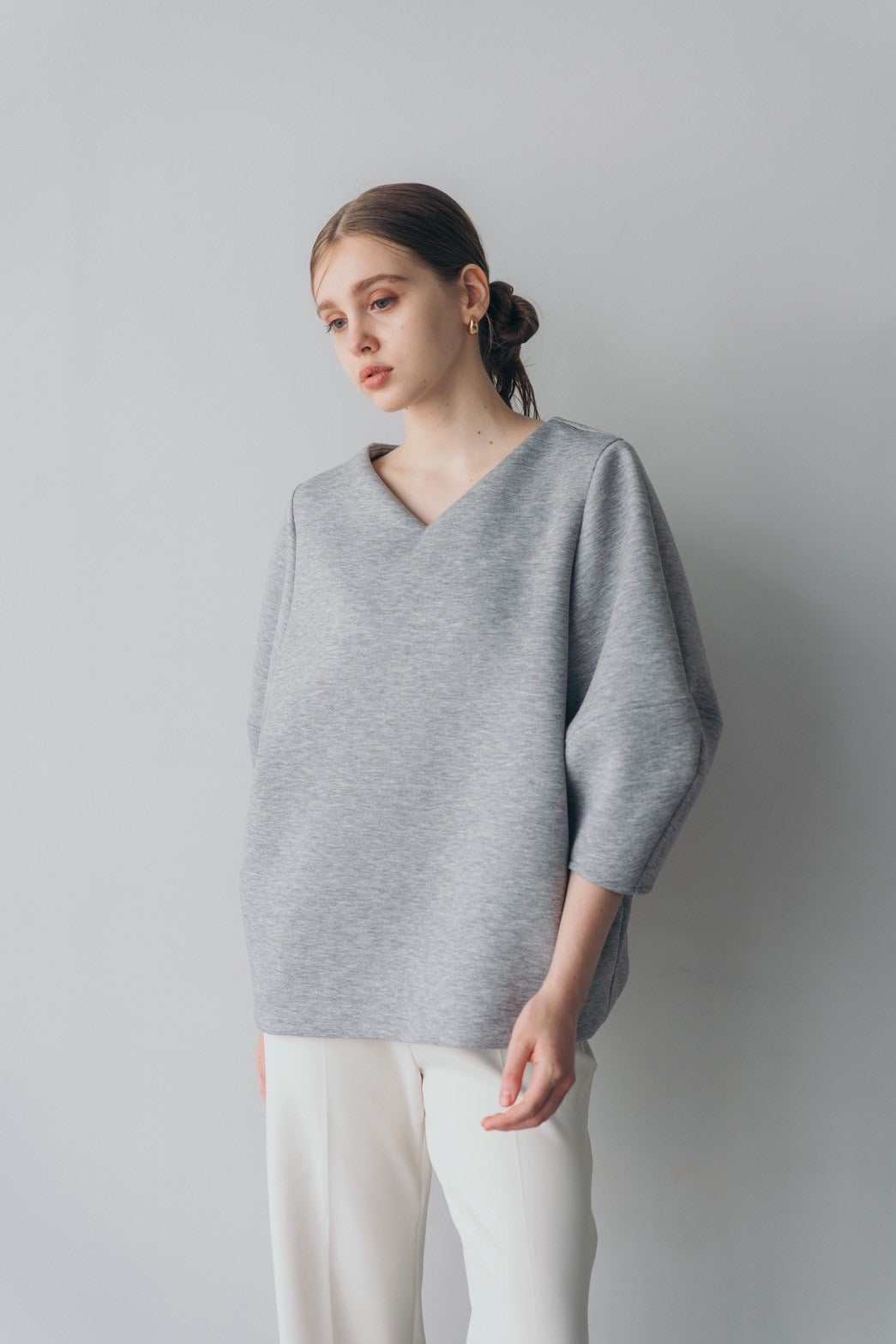 Lady puff tunic - Gray