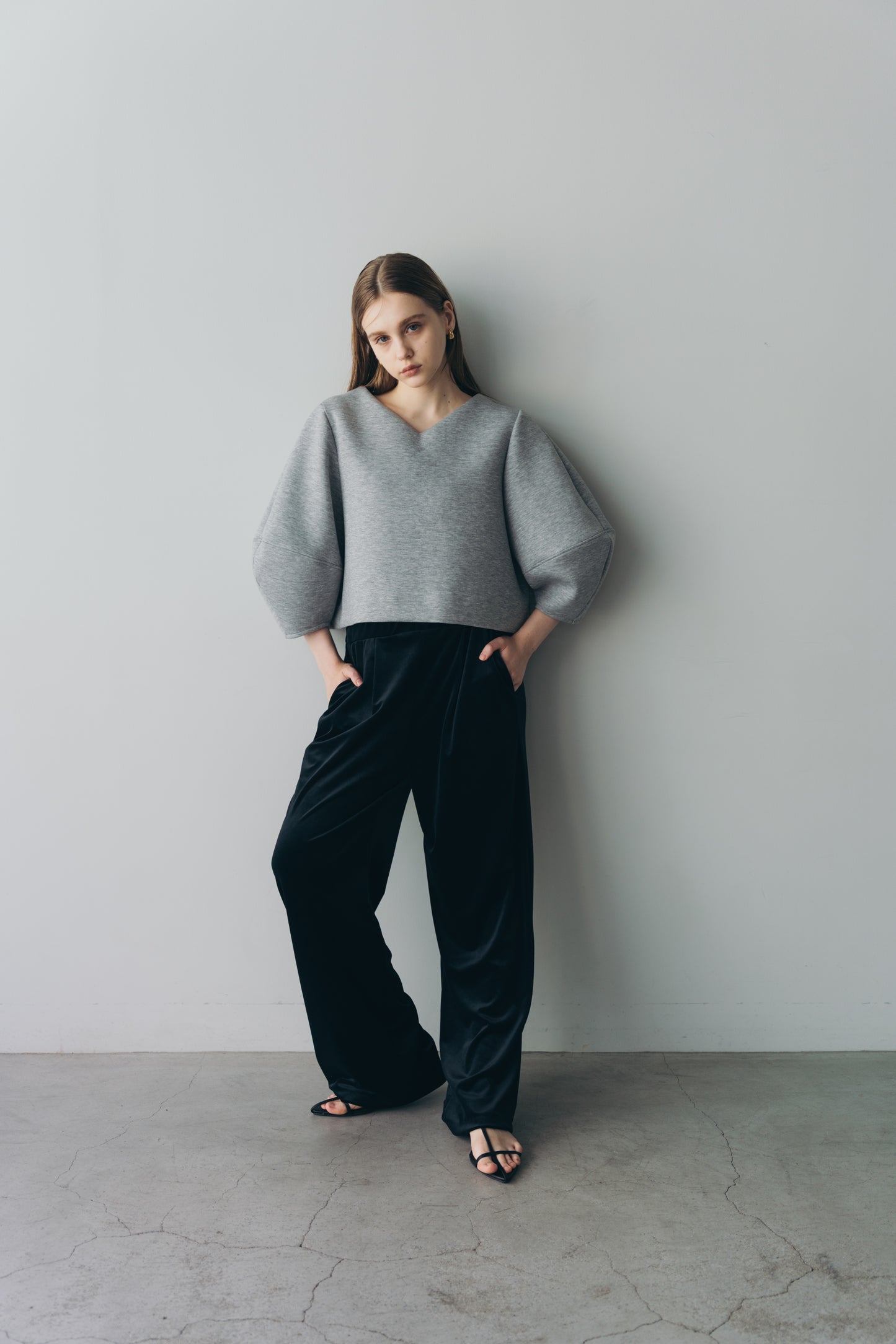Lady puff tops - Gray
