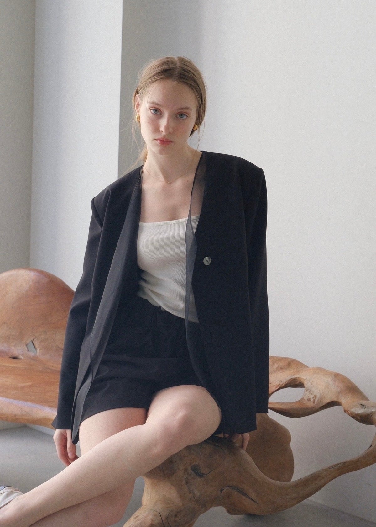 (即納)Lady organdy layered jacket