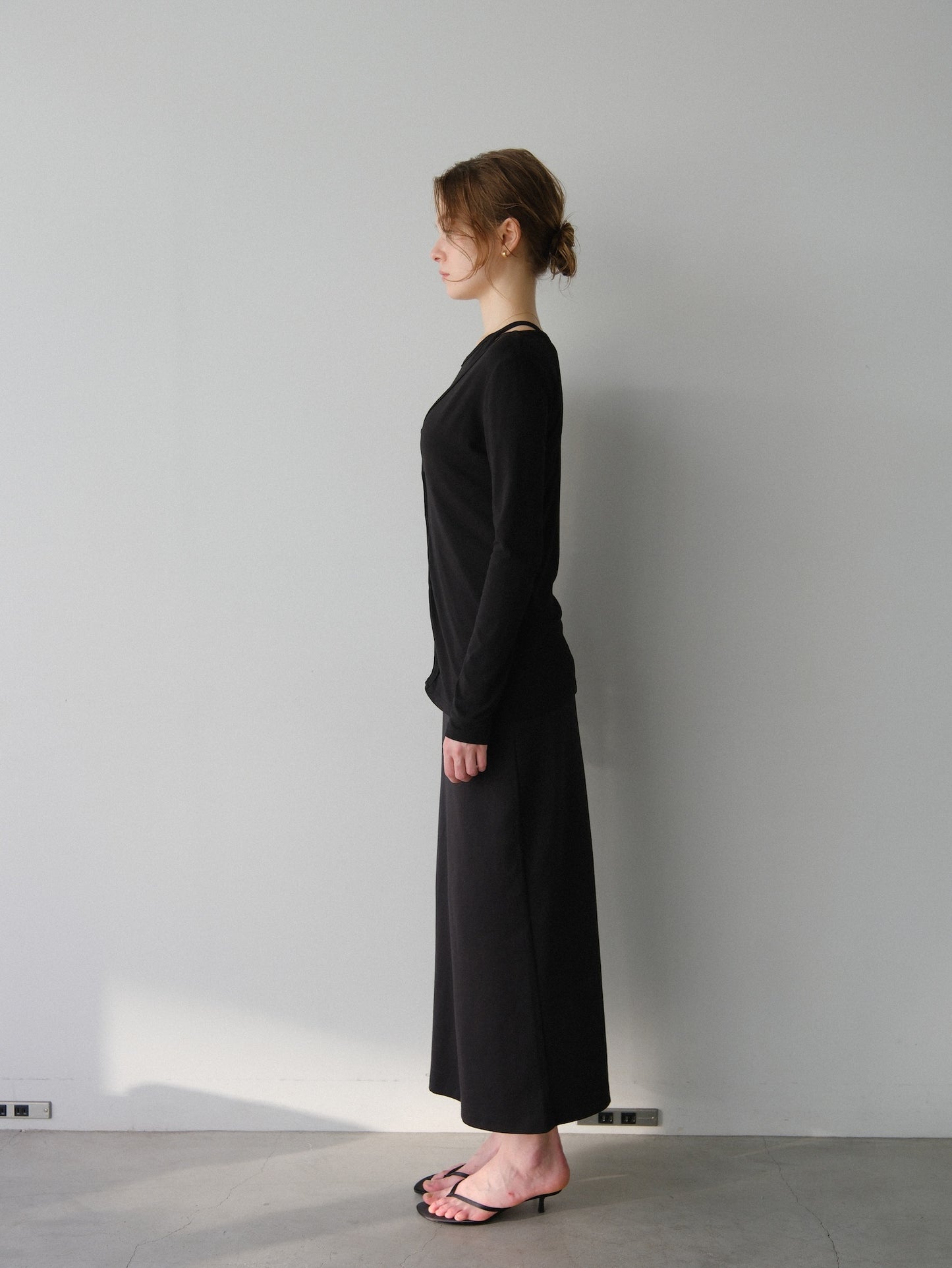 【coming soon】Lady cutsew 3piece -Black