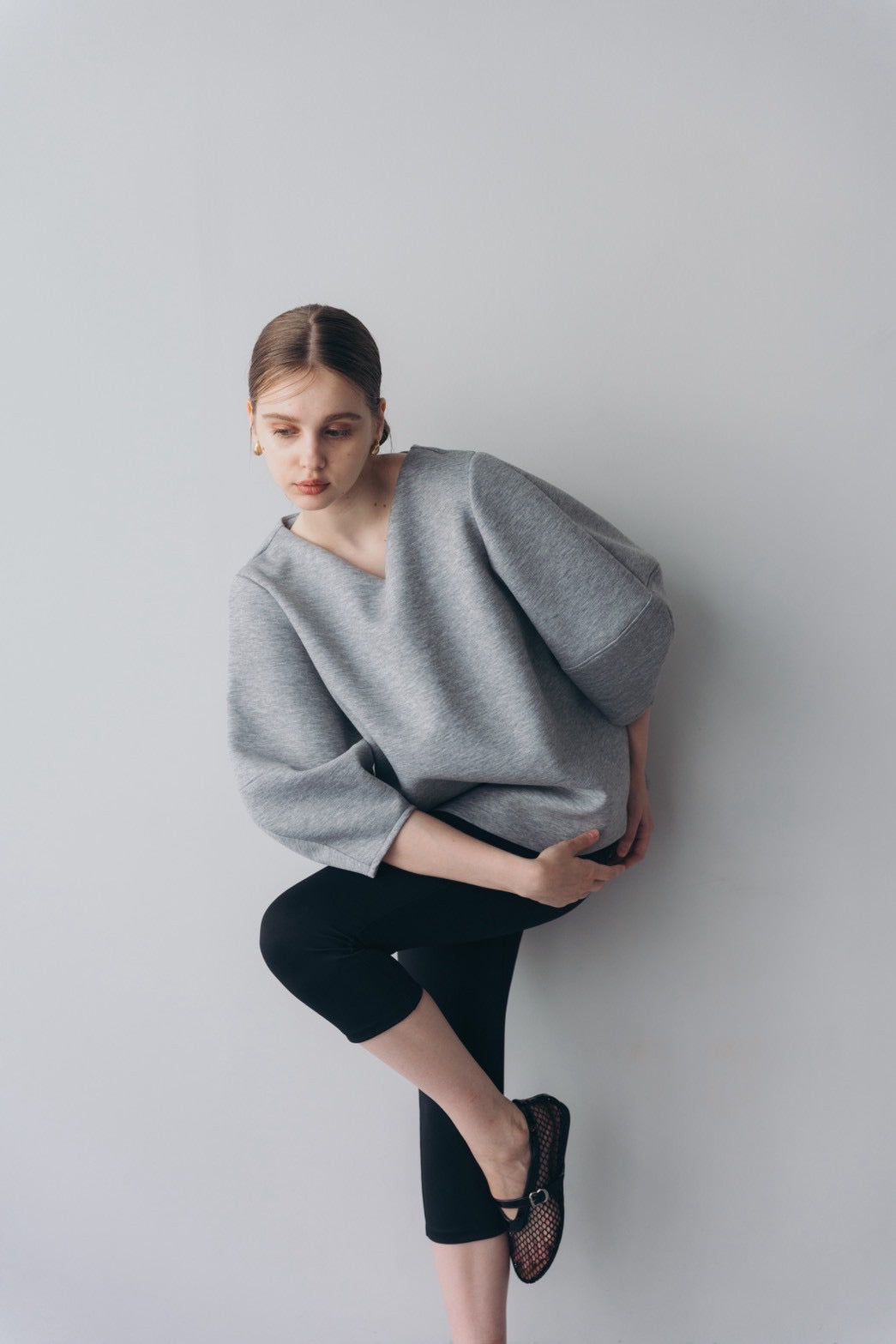 Lady puff tunic - Gray