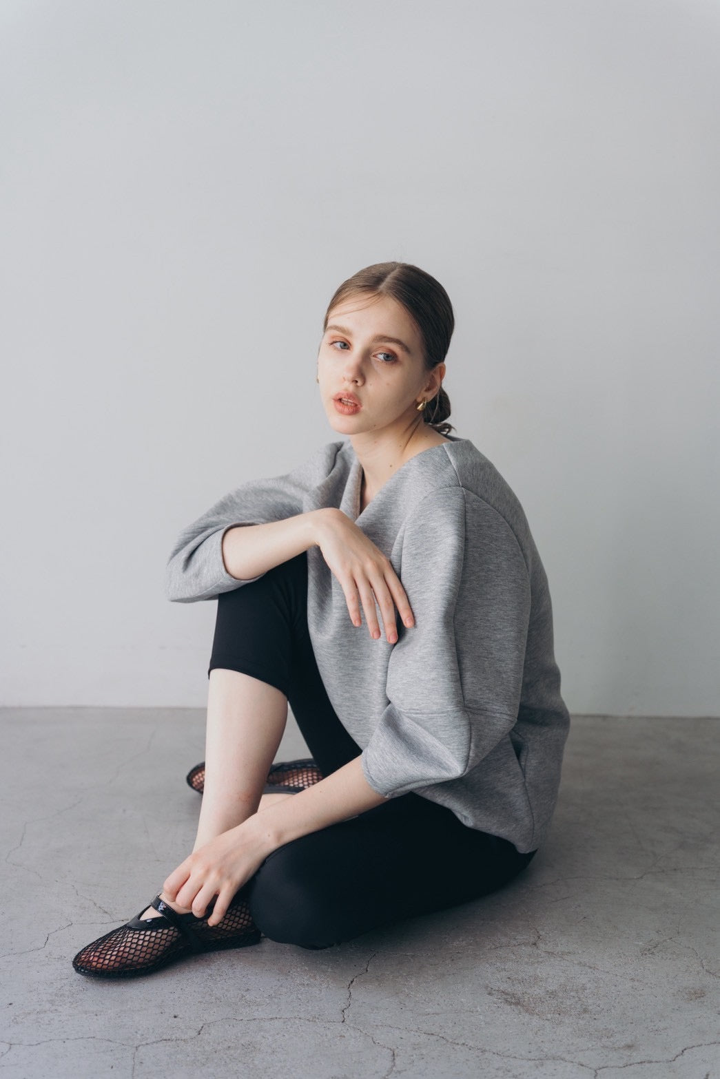 Lady puff tunic - Gray