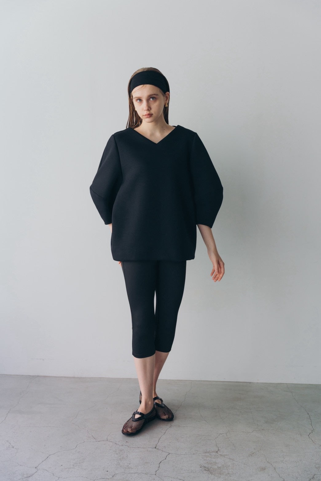 Lady puff tunic - Black