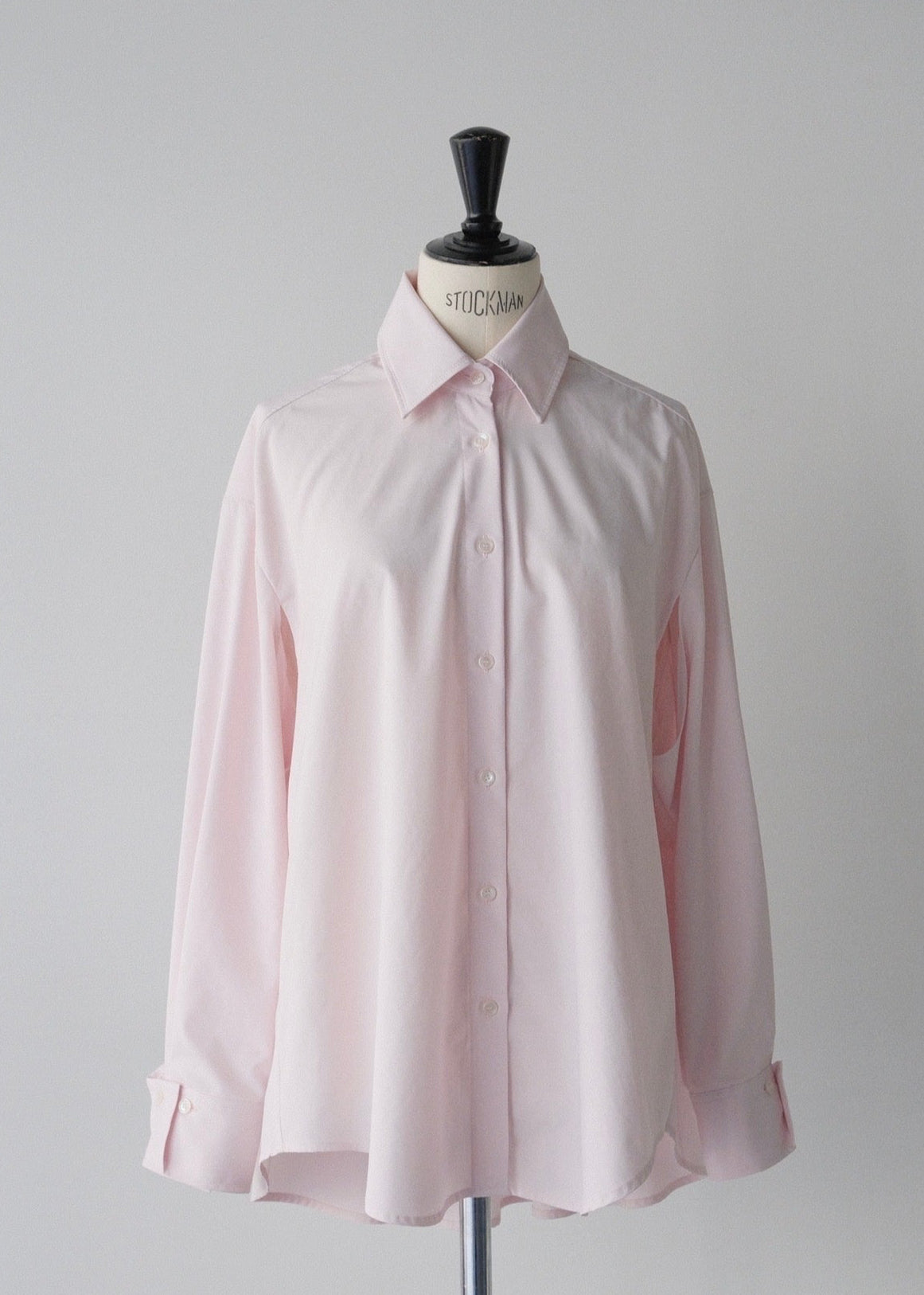 【2nd Pre order】撥水 2way silky over shirt / baby pink