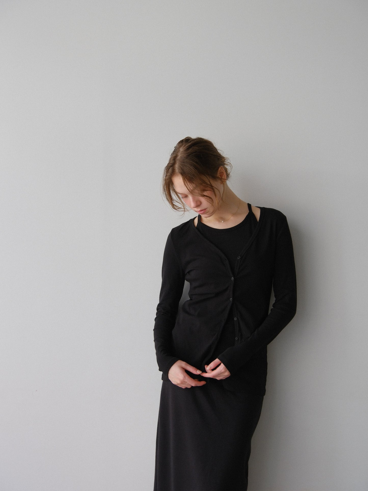 【coming soon】Lady cutsew 3piece -Black