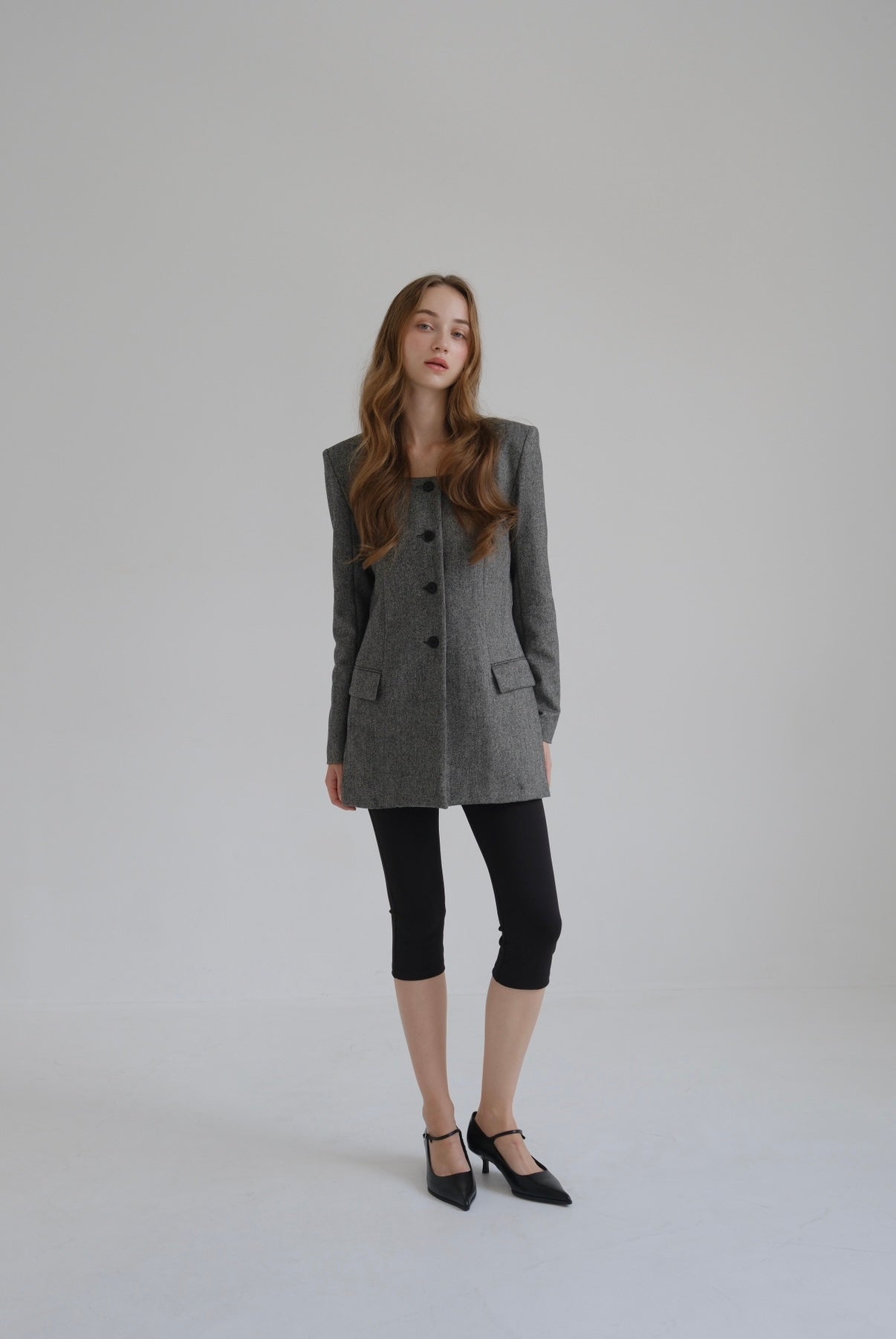 新品　CARLA Lady handsome jacket ジャケット Lady handsome jacket / gray – CARLA