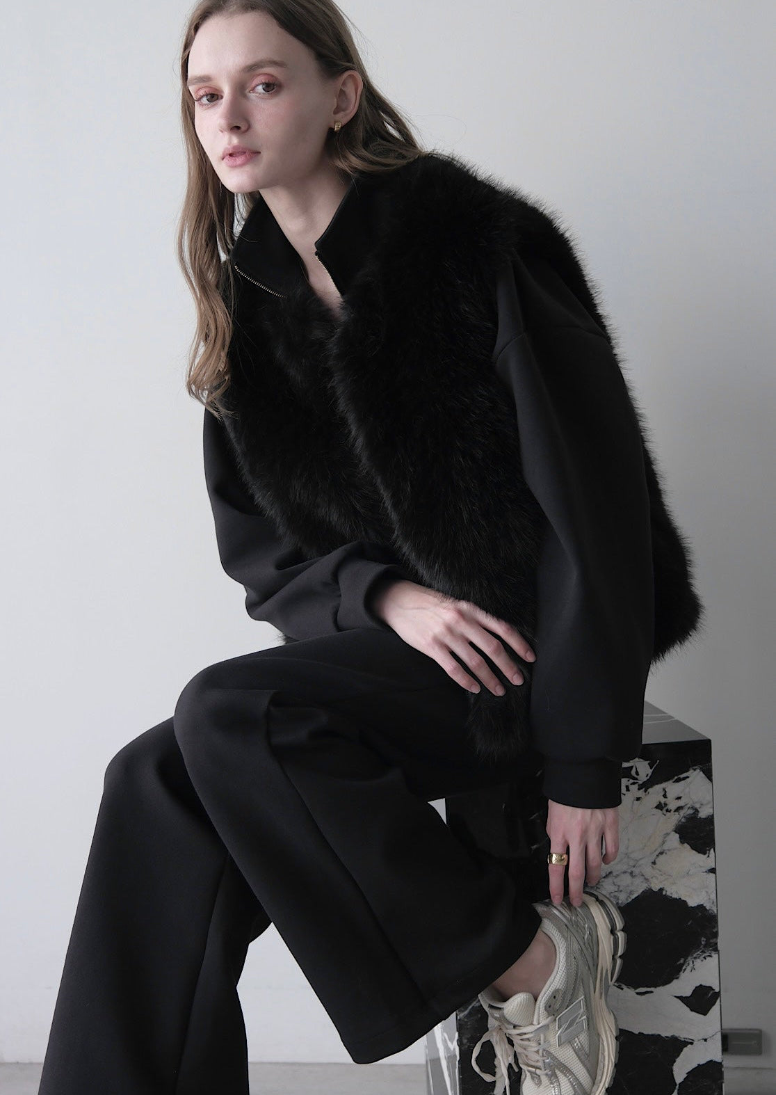 Eco fur vest