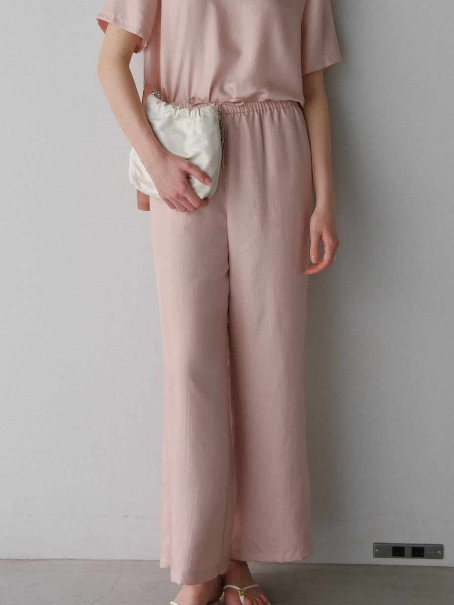 【coming soon】 Lady satin easy pants