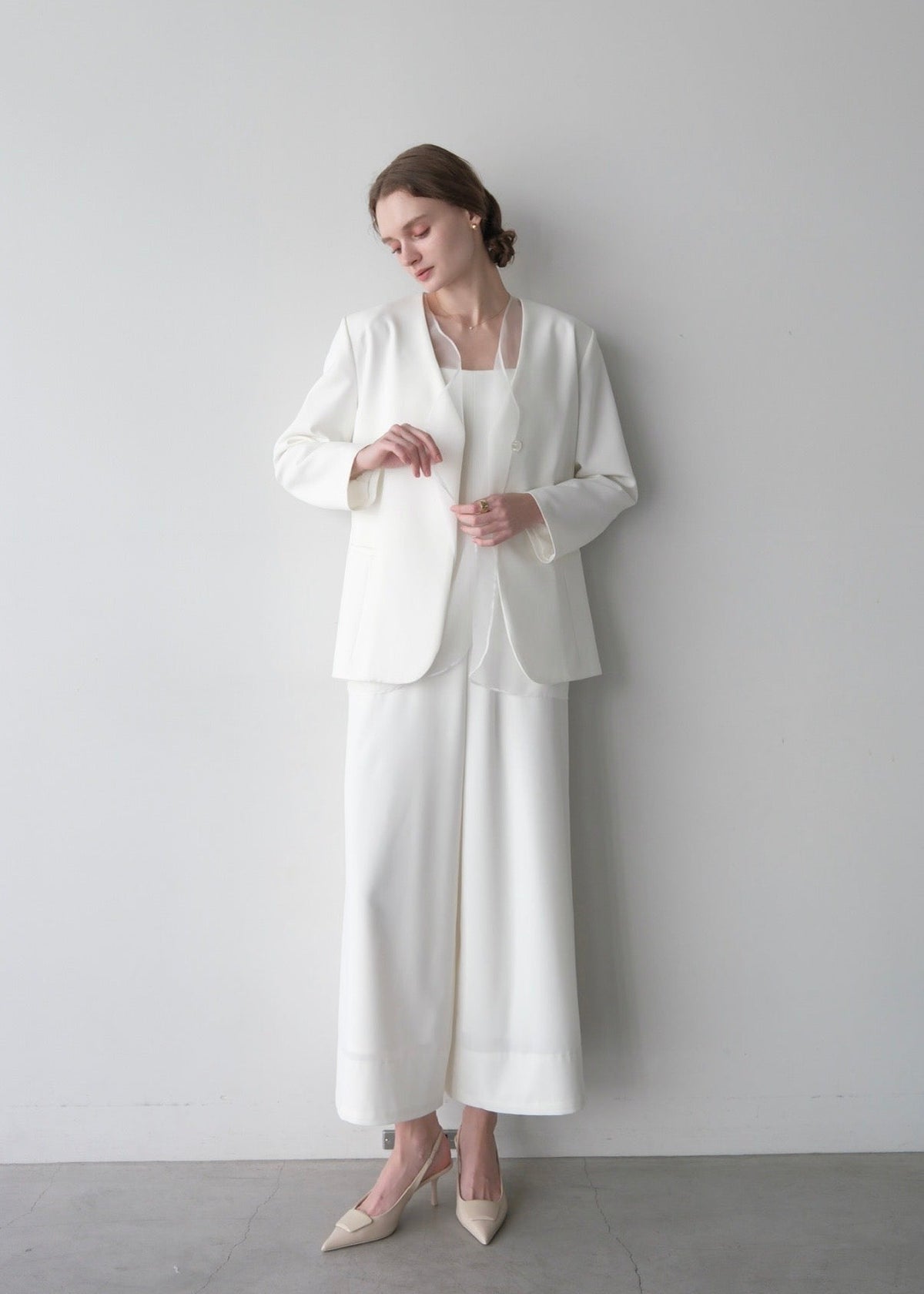 (即納)Lady organdy layered jacket