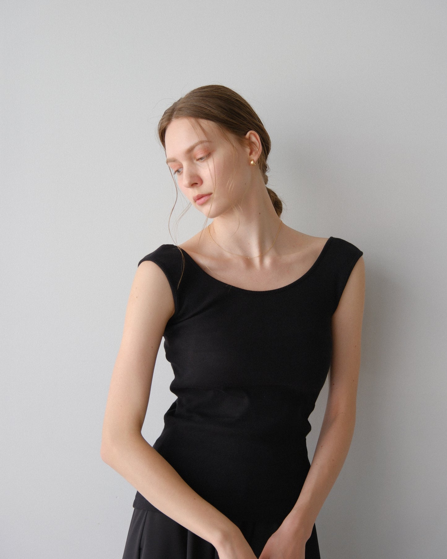 2way Thank top - black