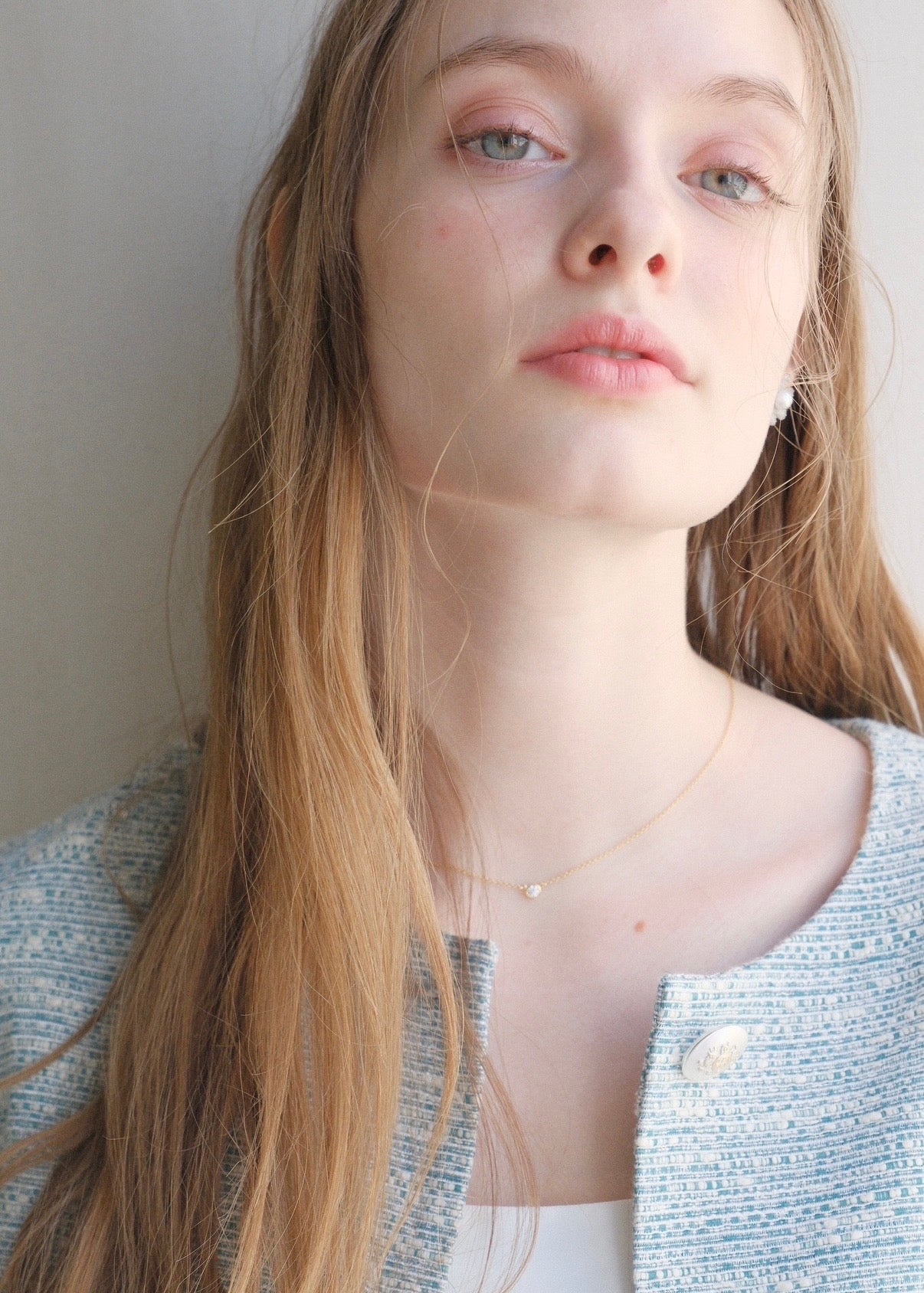 【即納】 CARLA Tweed jacket / Green