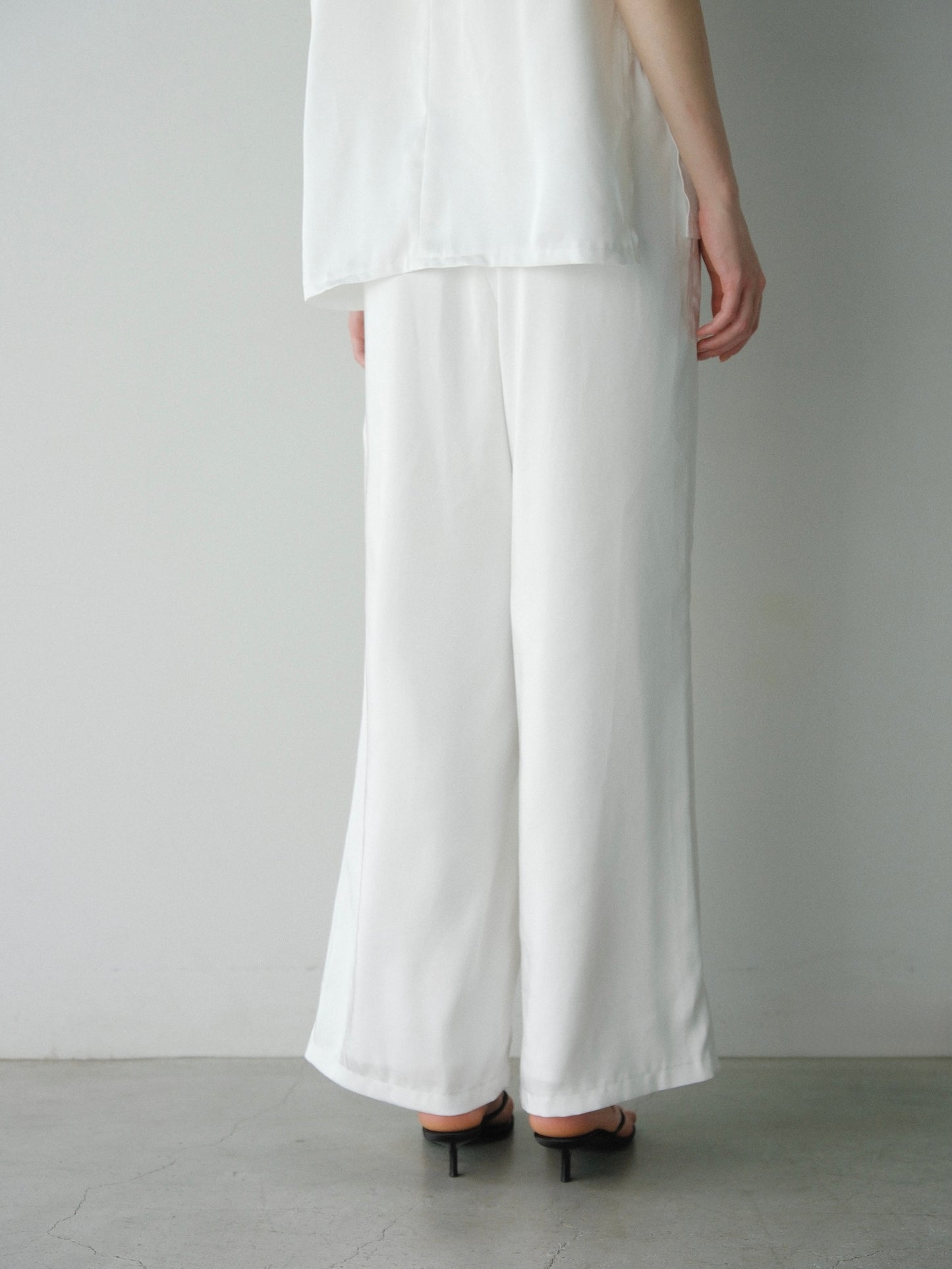 【coming soon】 Lady satin easy pants