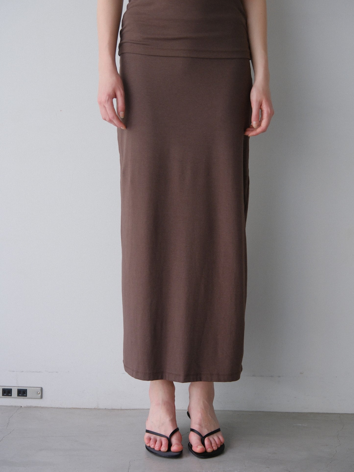 【coming soon】Lady cutsew 3piece -Brown