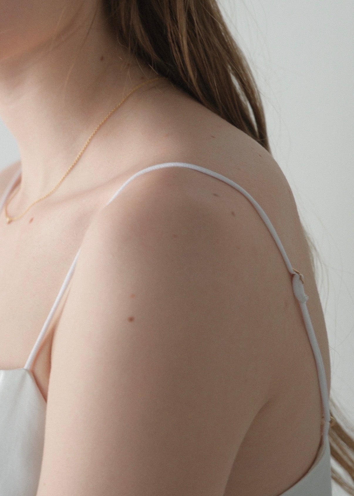 【2nd pre order】Satin lace camisole /white